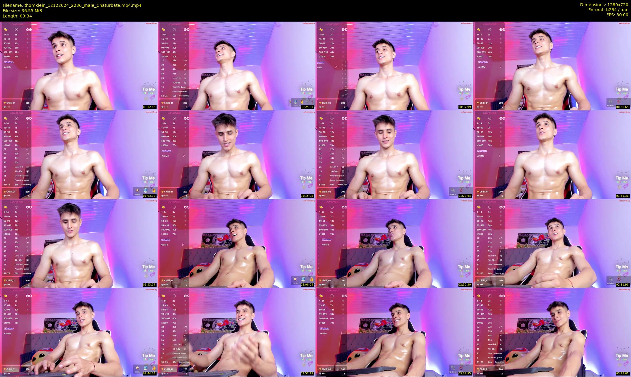 thomklein — 4 minute Chaturbate male cam show recording, 720p, Dec 12, 2024