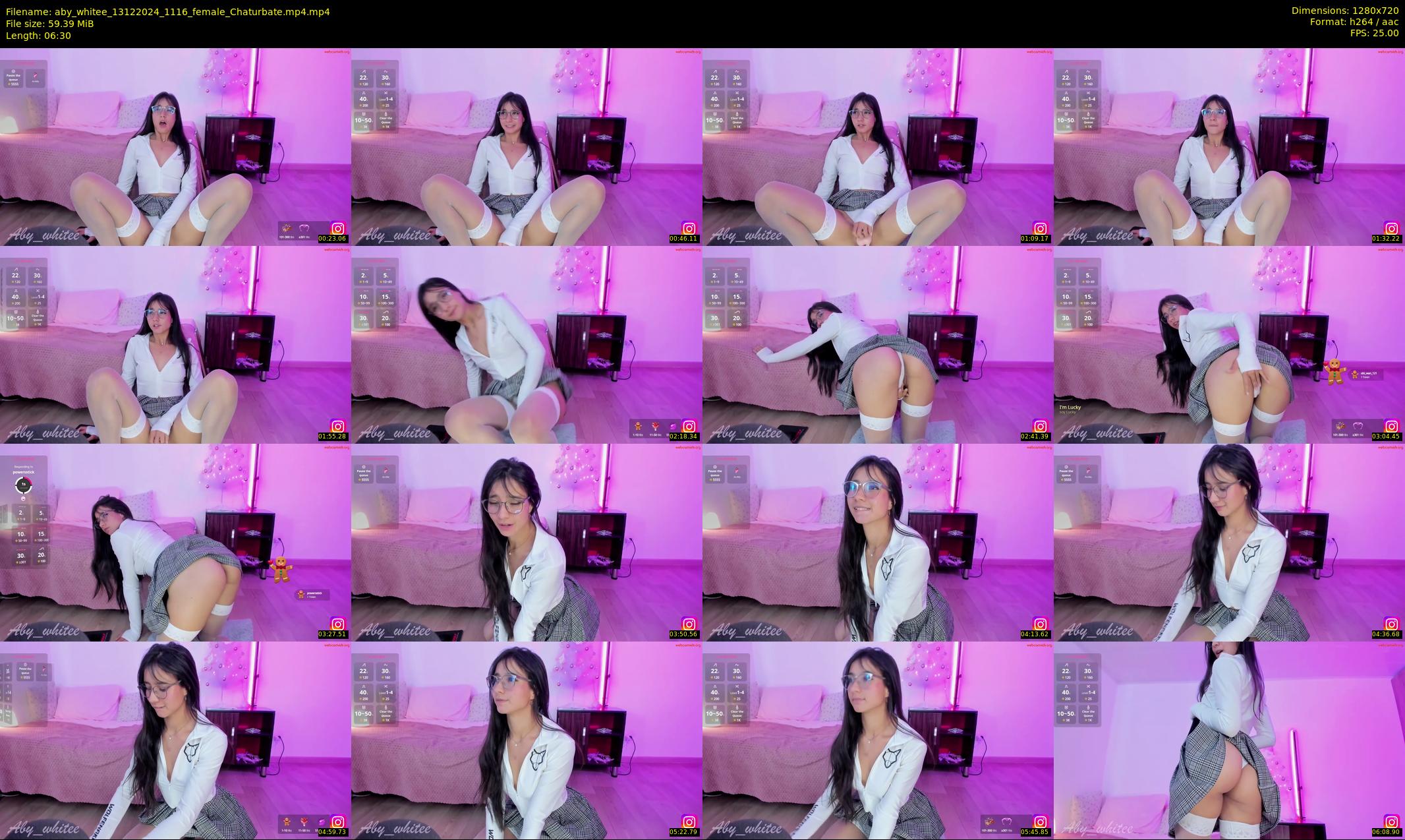 aby_whitee — 7 minute Chaturbate female cam show recording, 720p, Dec 13, 2024