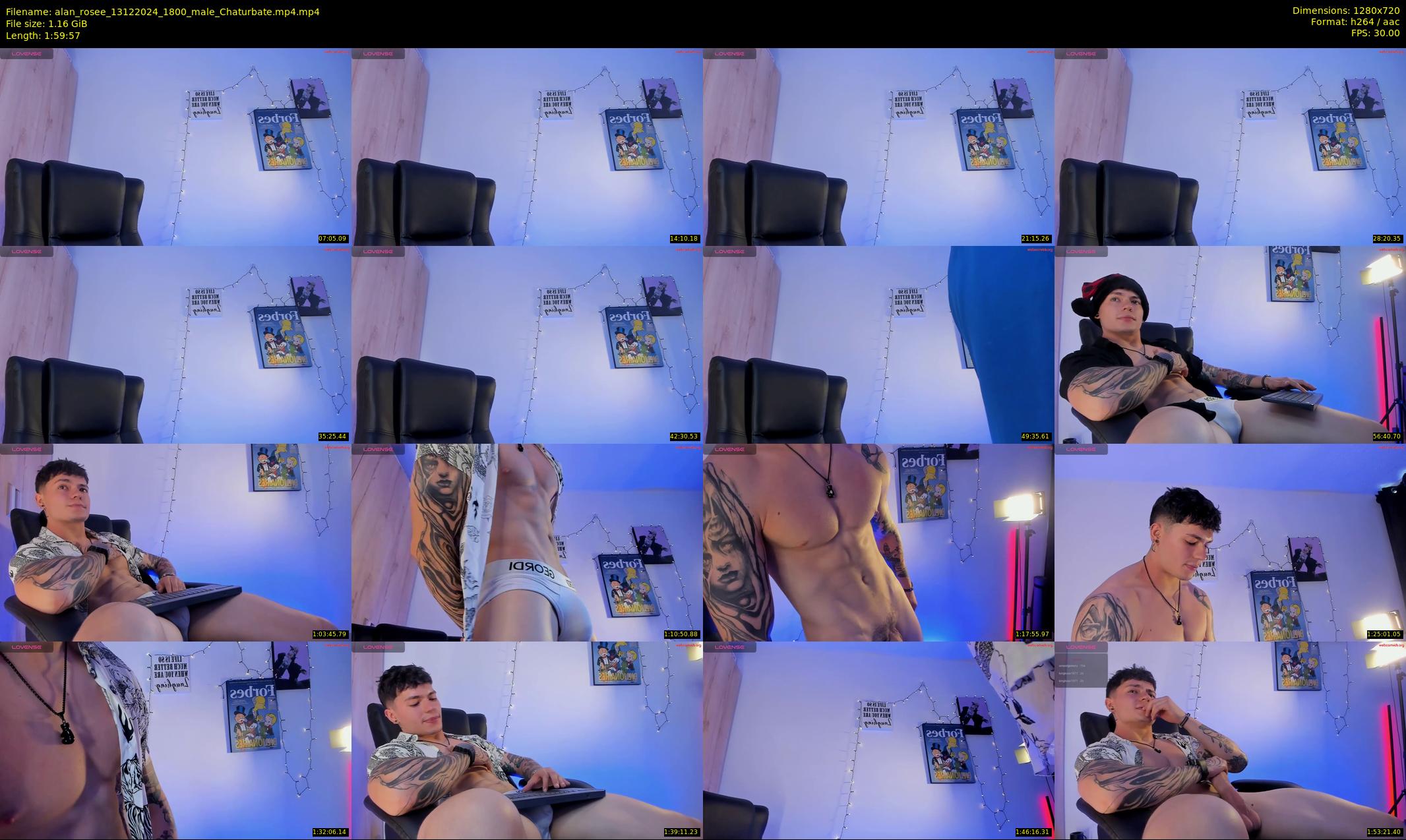 alan_rosee — 120 minute Chaturbate male cam show recording, 720p, Dec 13, 2024