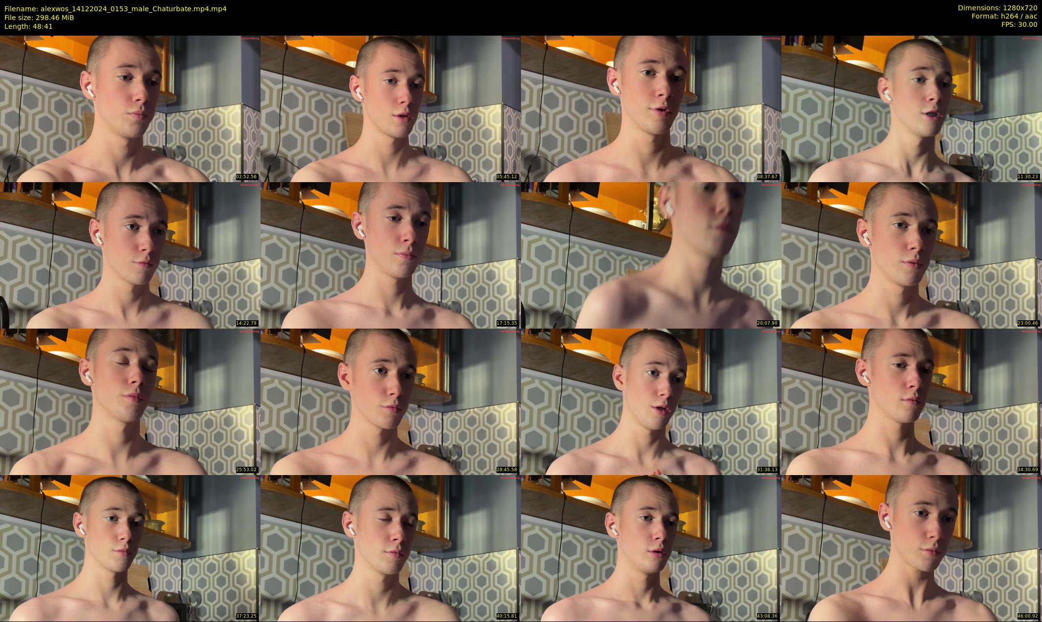 alexwos — 49 minute Chaturbate male cam show recording, 720p, Dec 14, 2024