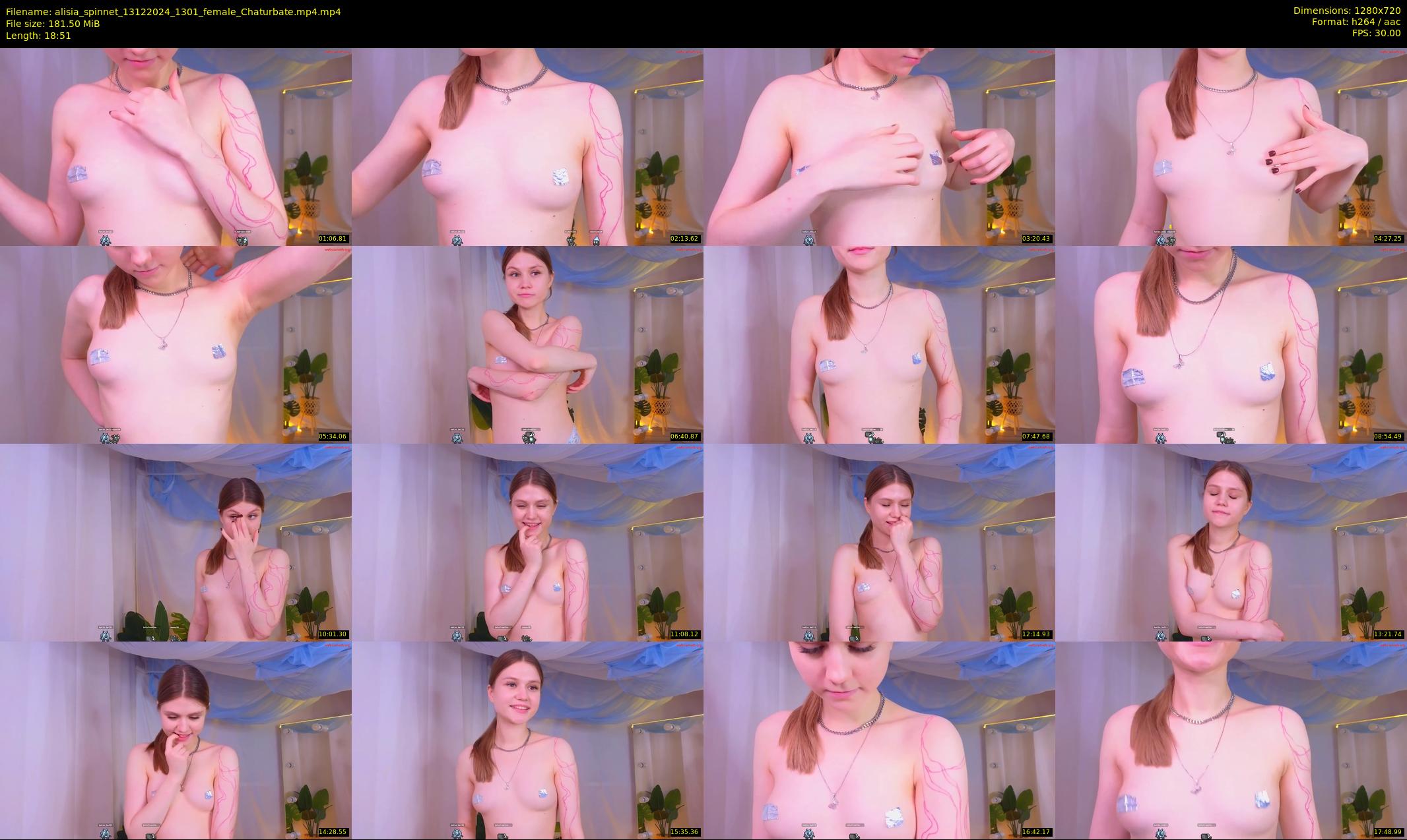 alisia_spinnet — 19 minute Chaturbate female cam show recording, 720p, Dec 13, 2024