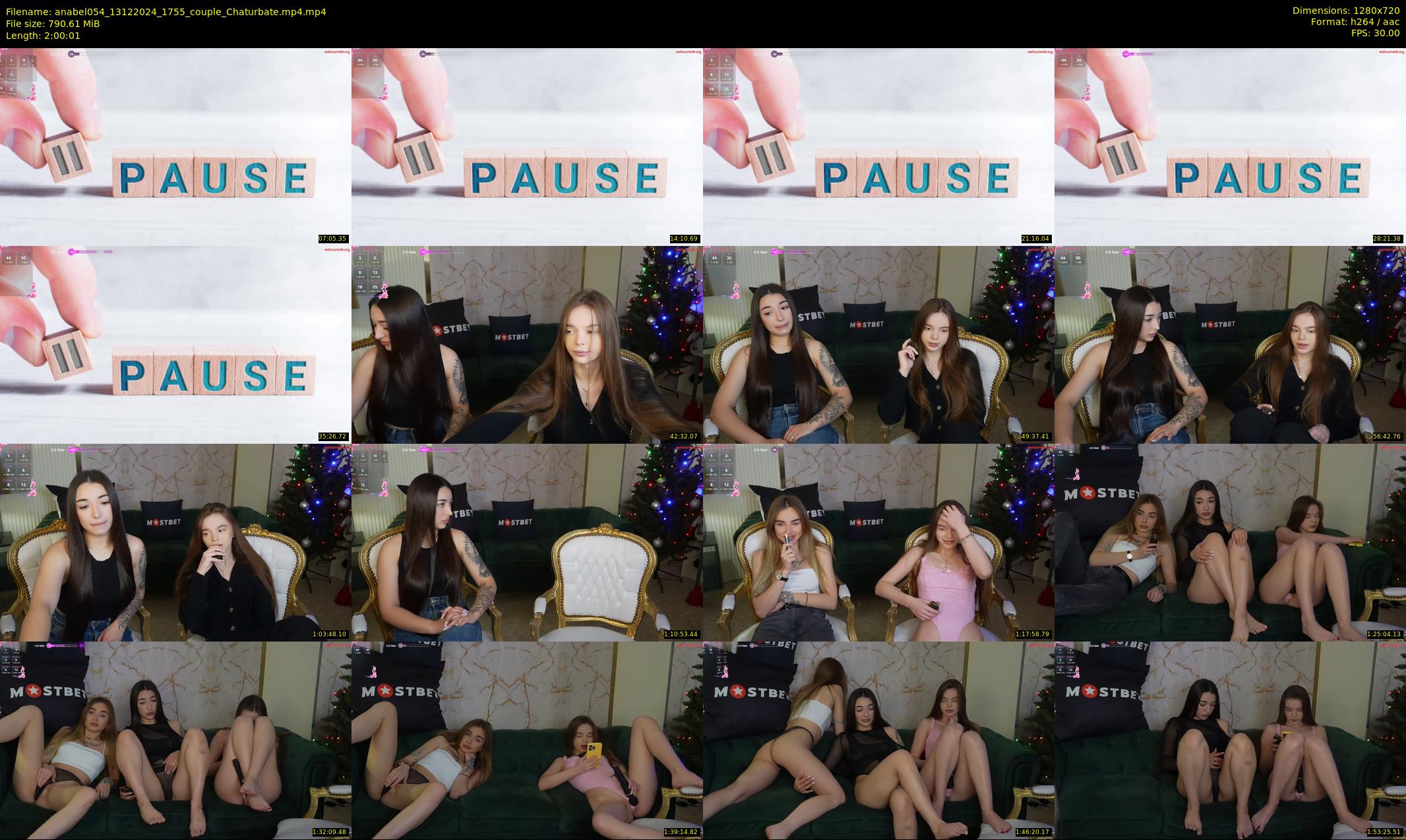 anabel054 — 121 minute Chaturbate female cam show recording, 720p, Dec 13, 2024
