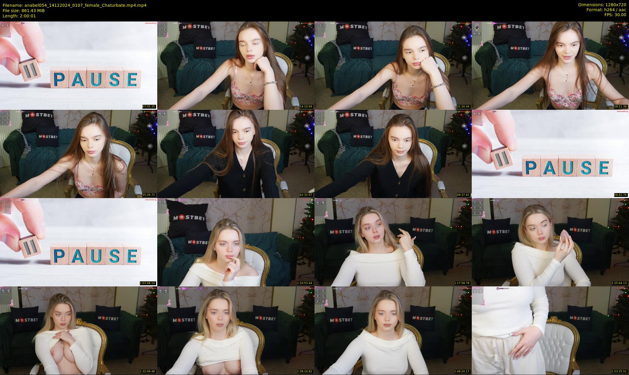 anabel054 — 121 minute Chaturbate female cam show recording, 720p, Dec 14, 2024