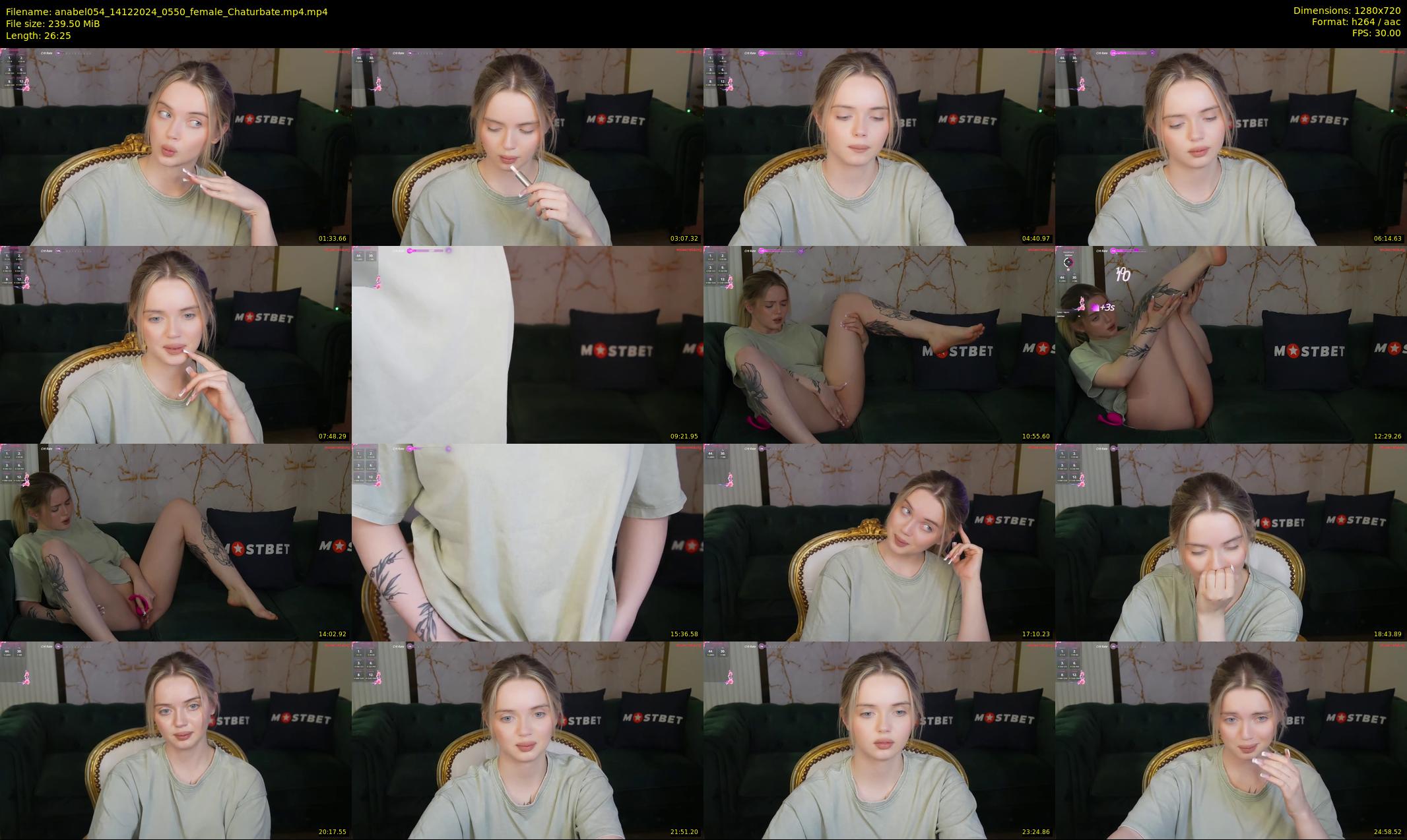 anabel054 — 27 minute Chaturbate female cam show recording, 720p, Dec 14, 2024