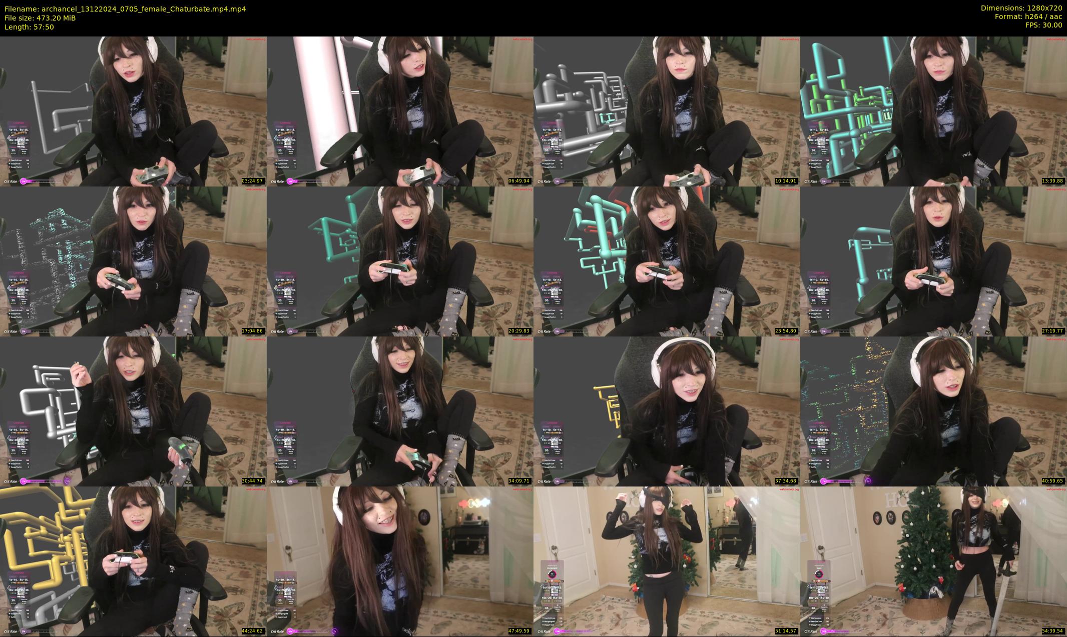 archancel — 58 minute Chaturbate female cam show recording, 720p, Dec 13, 2024