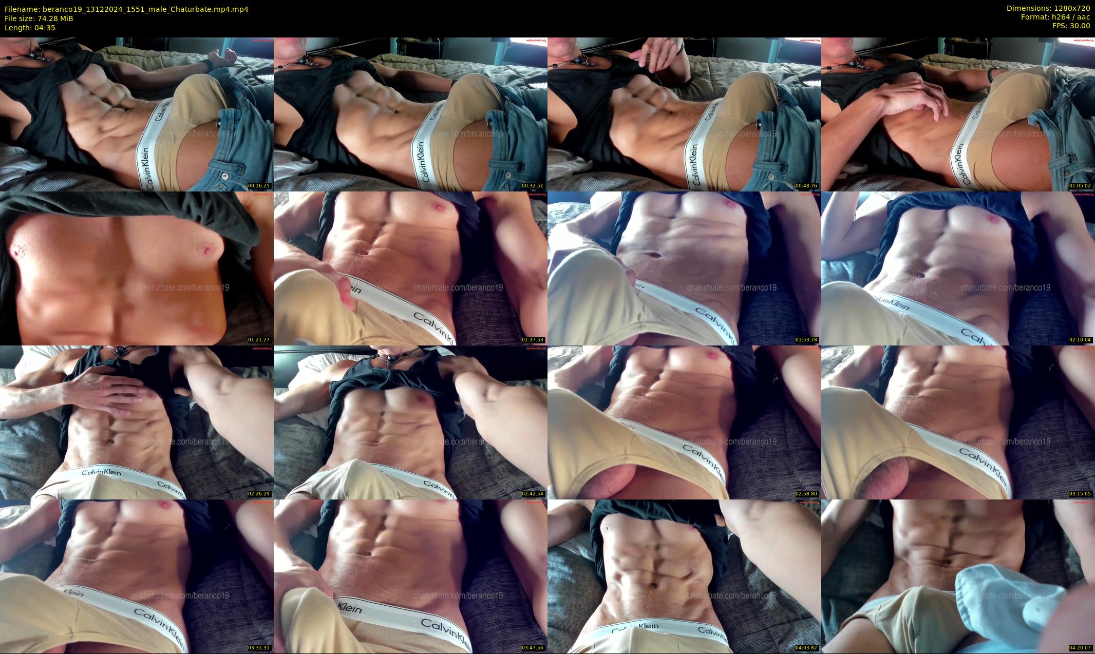 beranco19 — 5 minute Chaturbate male cam show recording, 720p, Dec 13, 2024