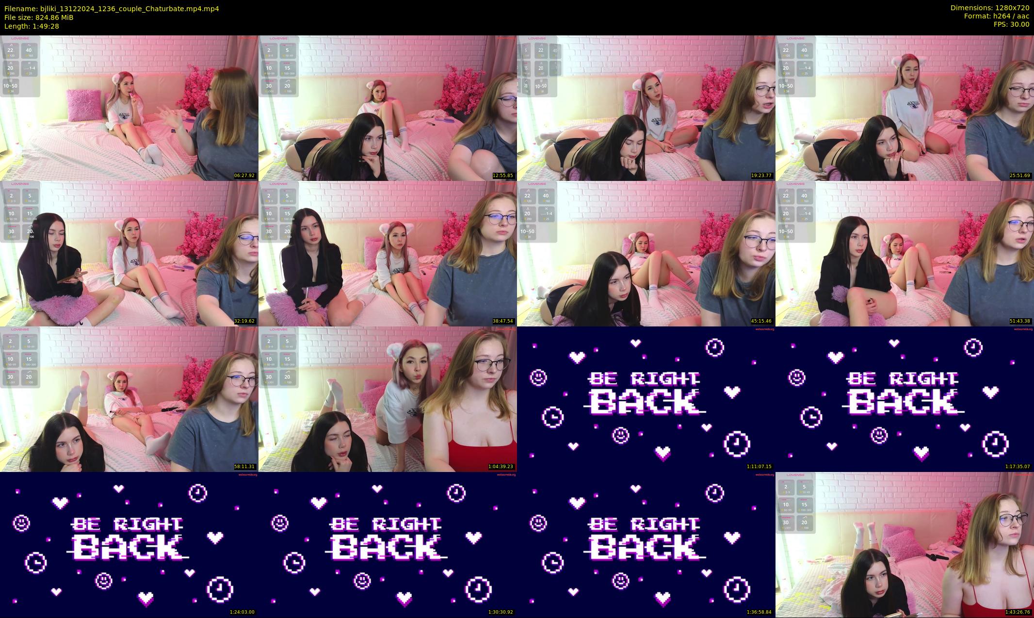 bjliki — 110 minute Chaturbate couple cam show recording, 720p, Dec 13, 2024