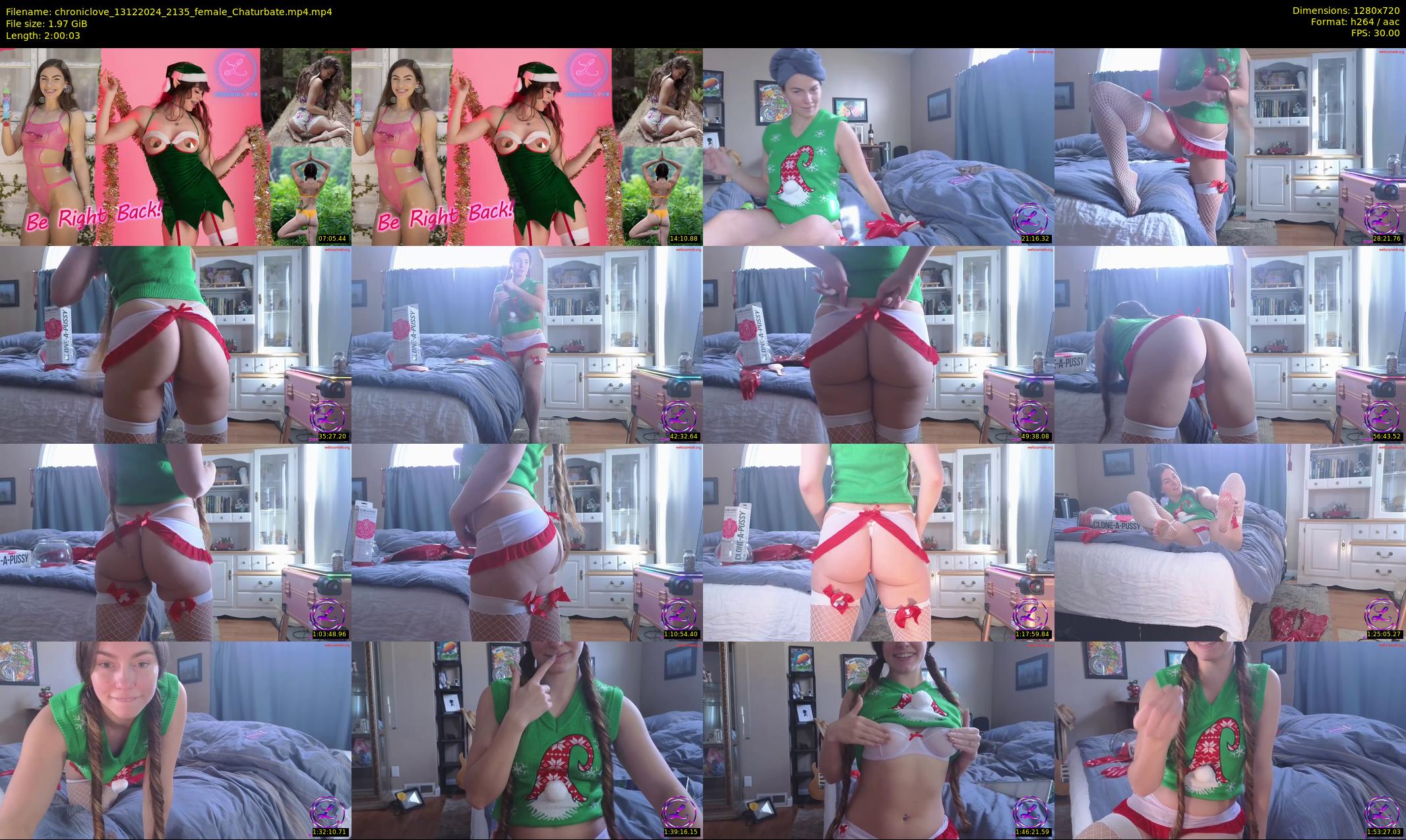 chroniclove — 121 minute Chaturbate female cam show recording, 720p, Dec 13, 2024