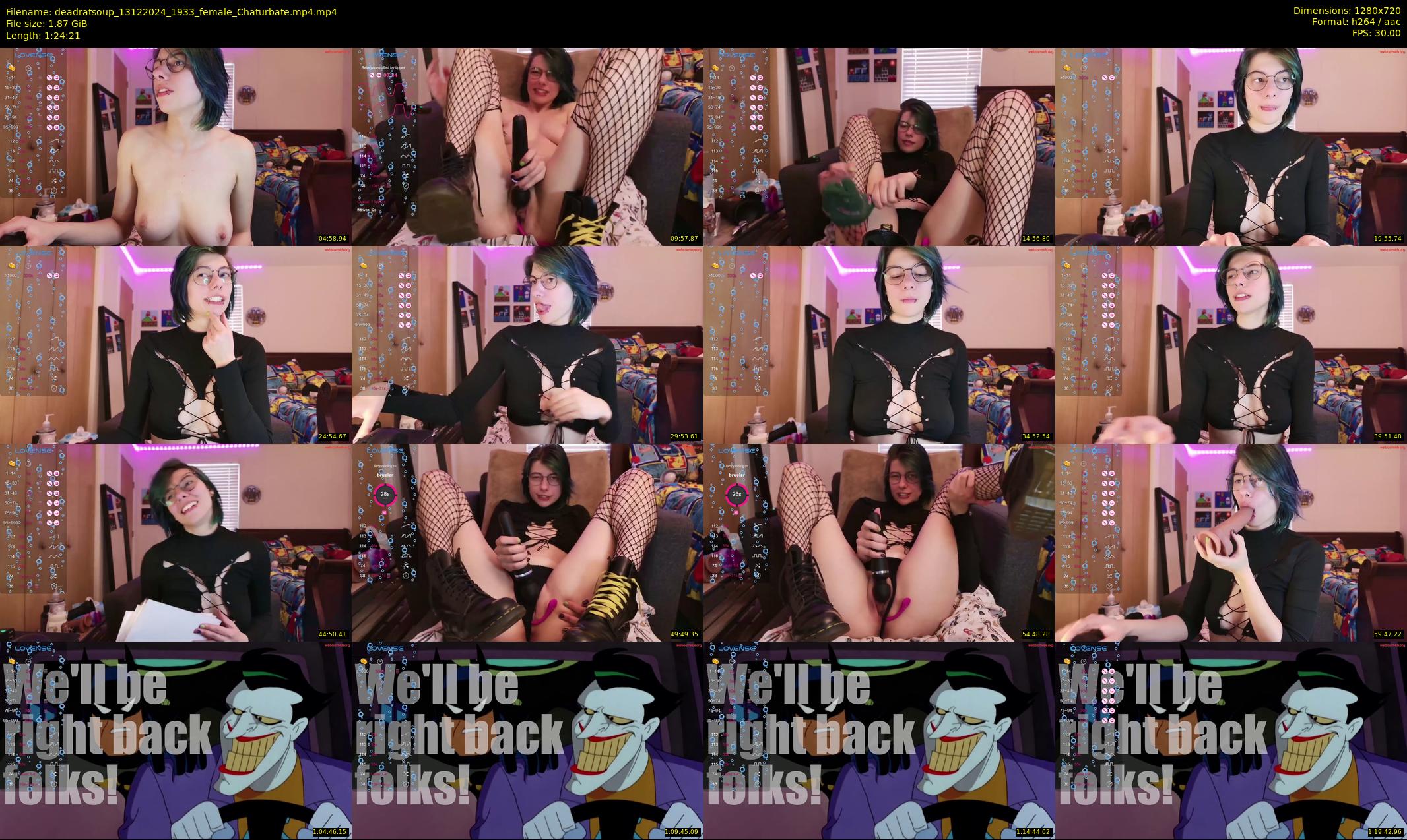 deadratsoup — 85 minute Chaturbate female cam show recording, 720p, Dec 13, 2024