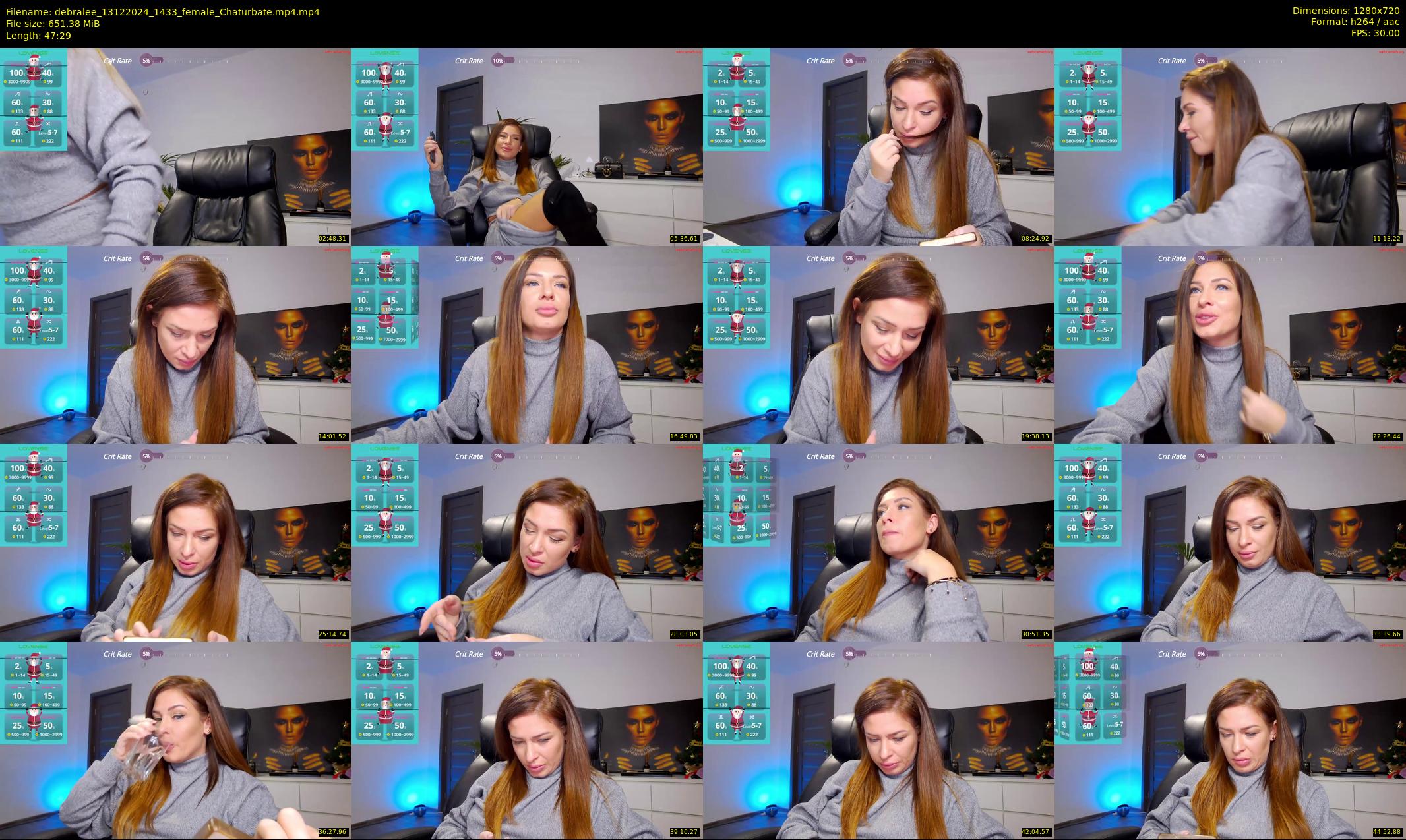 debralee — 48 minute Chaturbate female cam show recording, 720p, Dec 13, 2024