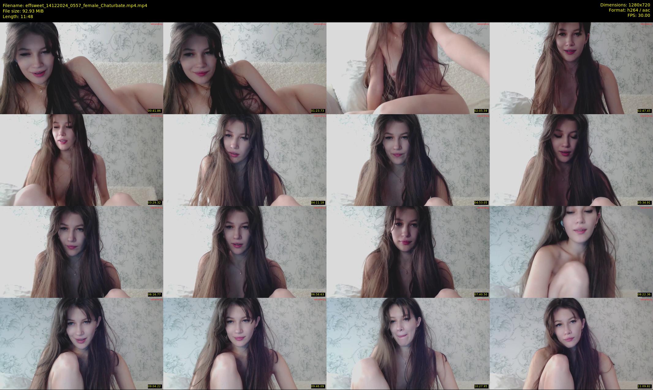 effsweet — 12 minute Chaturbate female cam show recording, 720p, Dec 14, 2024