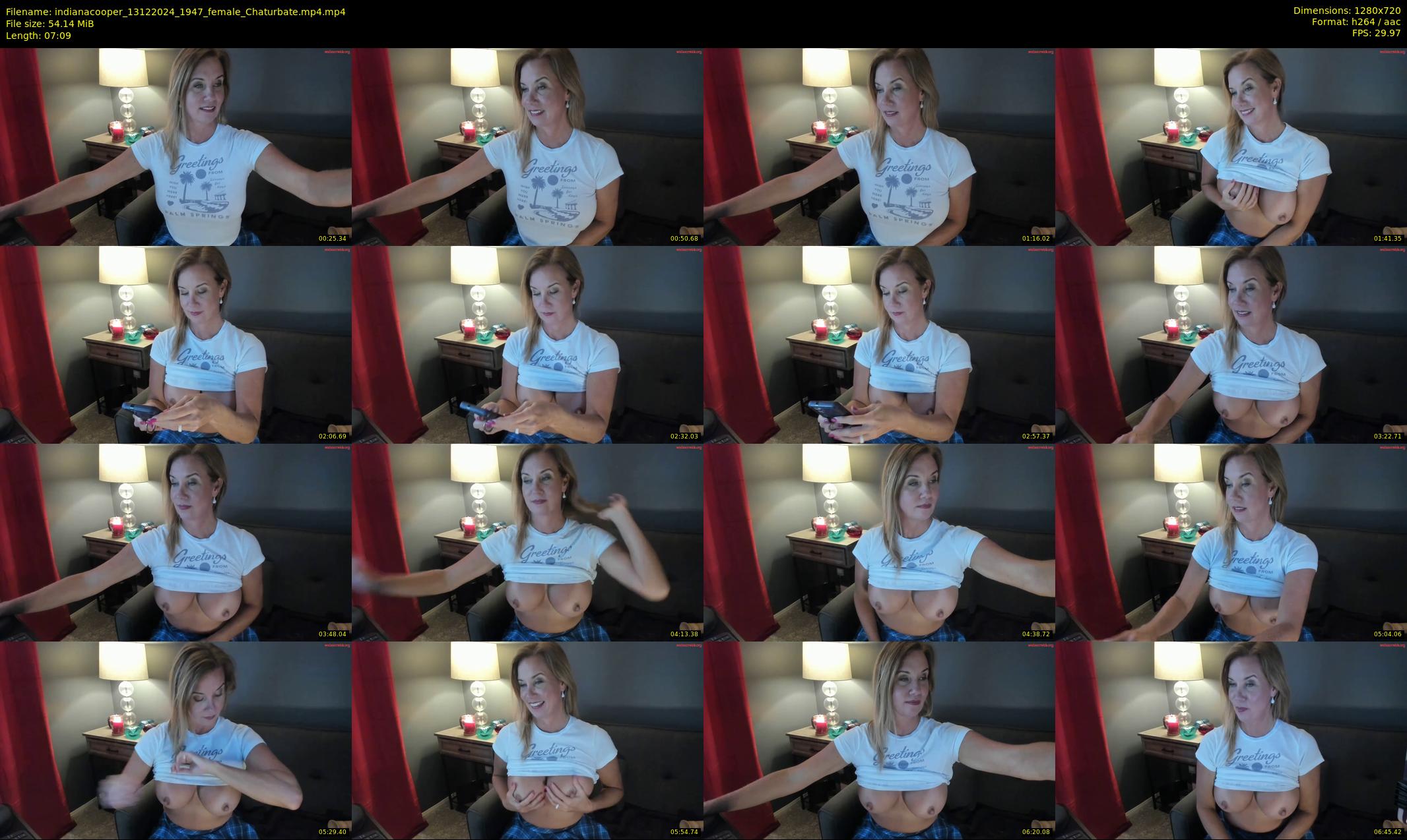 indianacooper — 8 minute Chaturbate female cam show recording, 720p, Dec 13, 2024