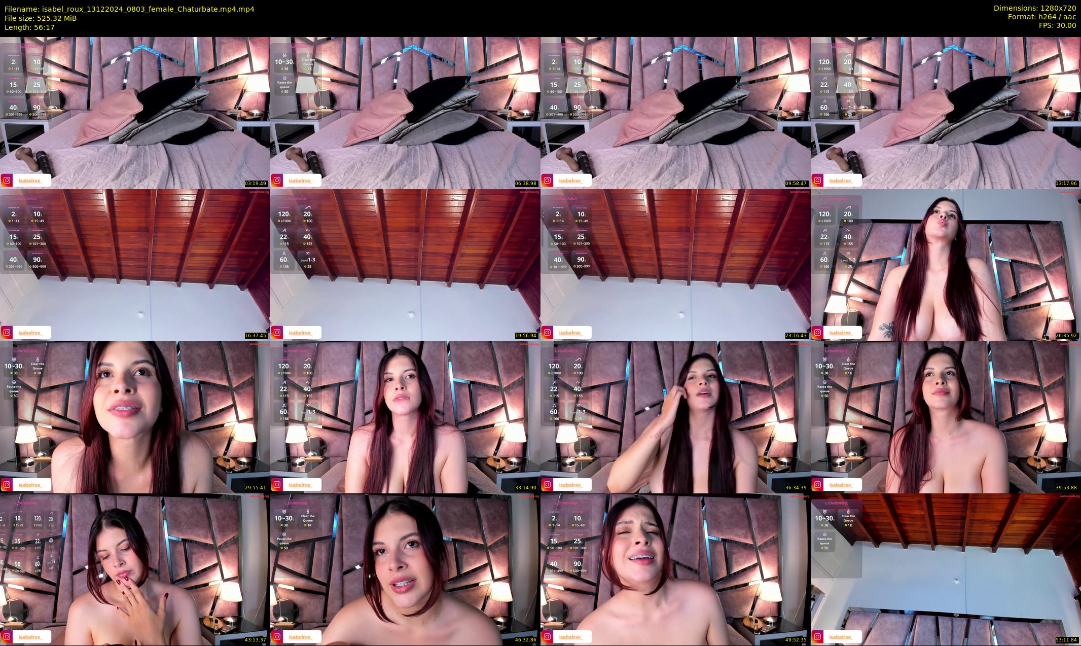 isabel_roux — 57 minute Chaturbate female cam show recording, 720p, Dec 13, 2024