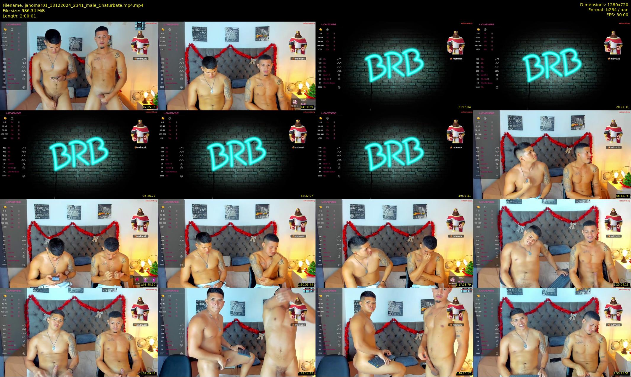 janomar01 — 121 minute Chaturbate male cam show recording, 720p, Dec 13, 2024