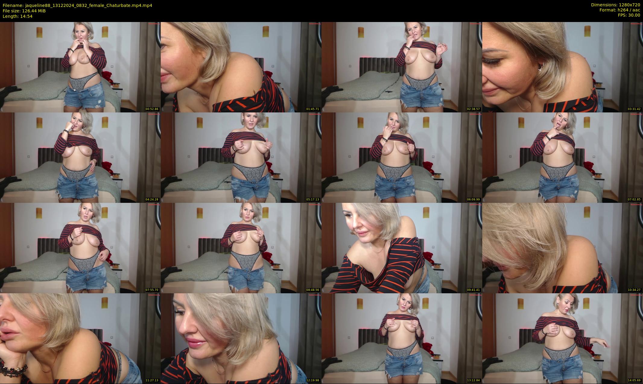 jaqueline88 — 15 minute Chaturbate female cam show recording, 720p, Dec 13, 2024