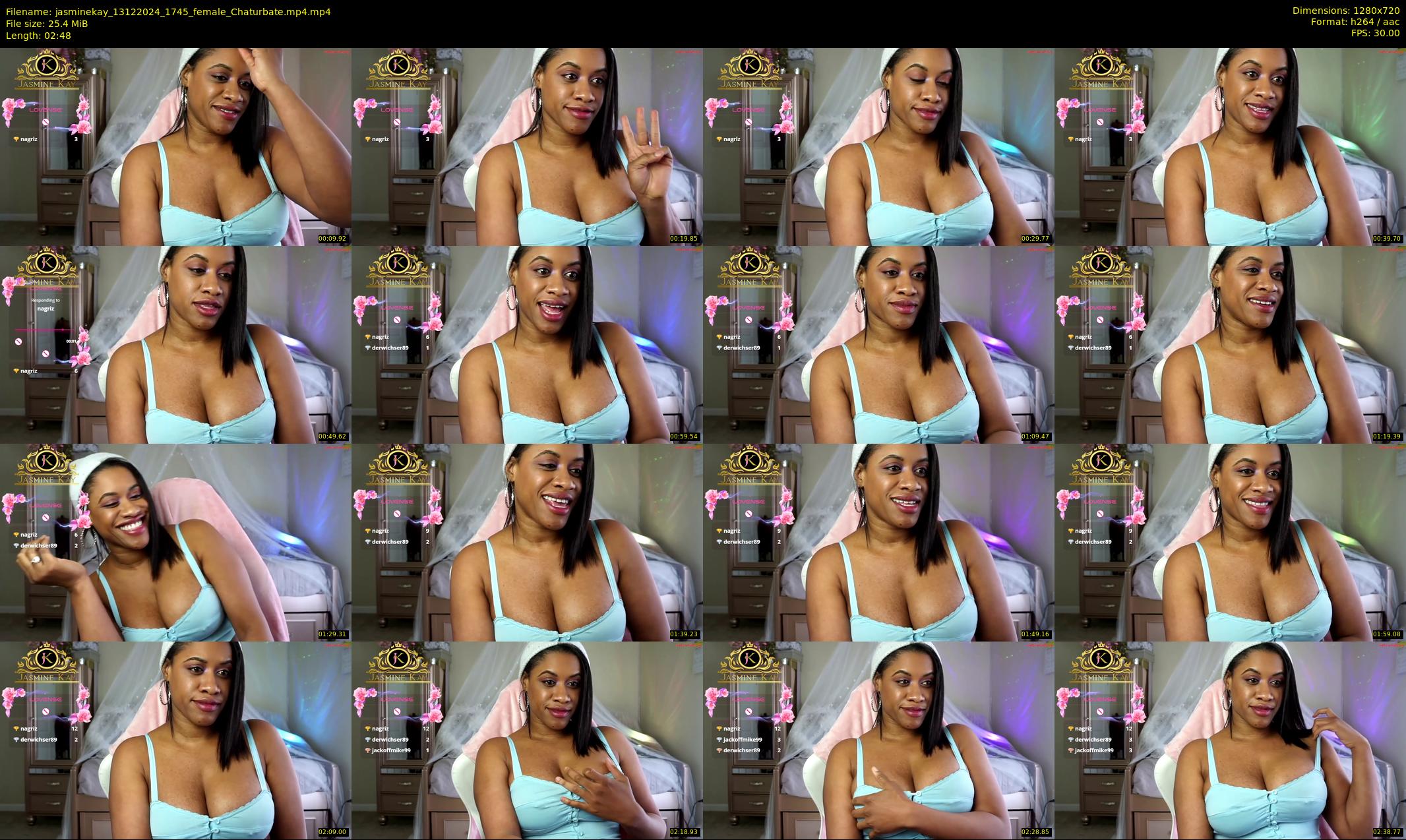 jasminekay — 3 minute Chaturbate female cam show recording, 720p, Dec 13, 2024