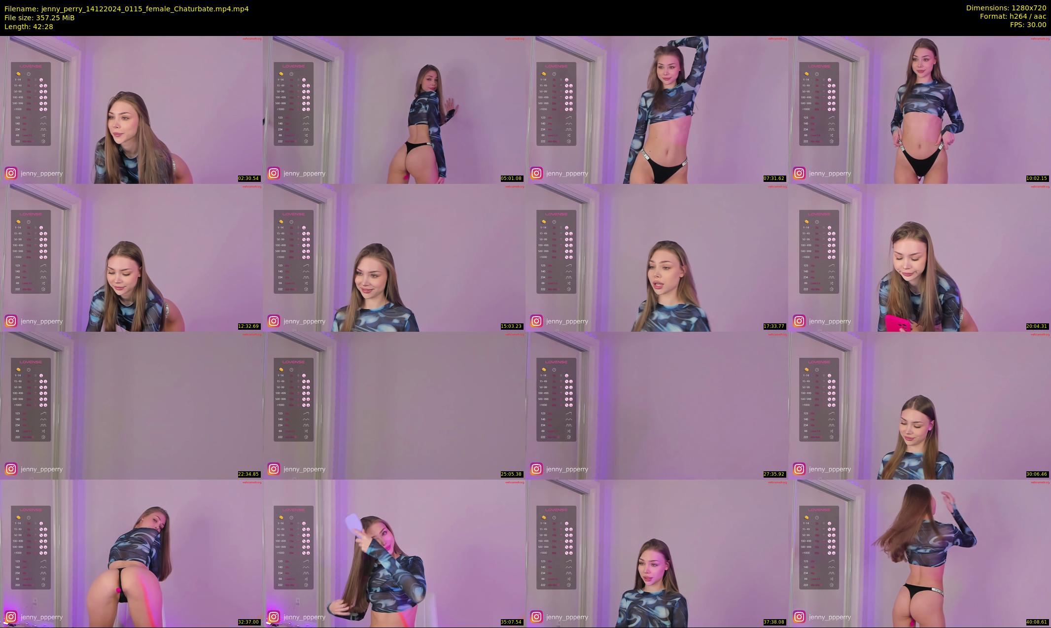 jenny_perry — 43 minute Chaturbate female cam show recording, 720p, Dec 14, 2024