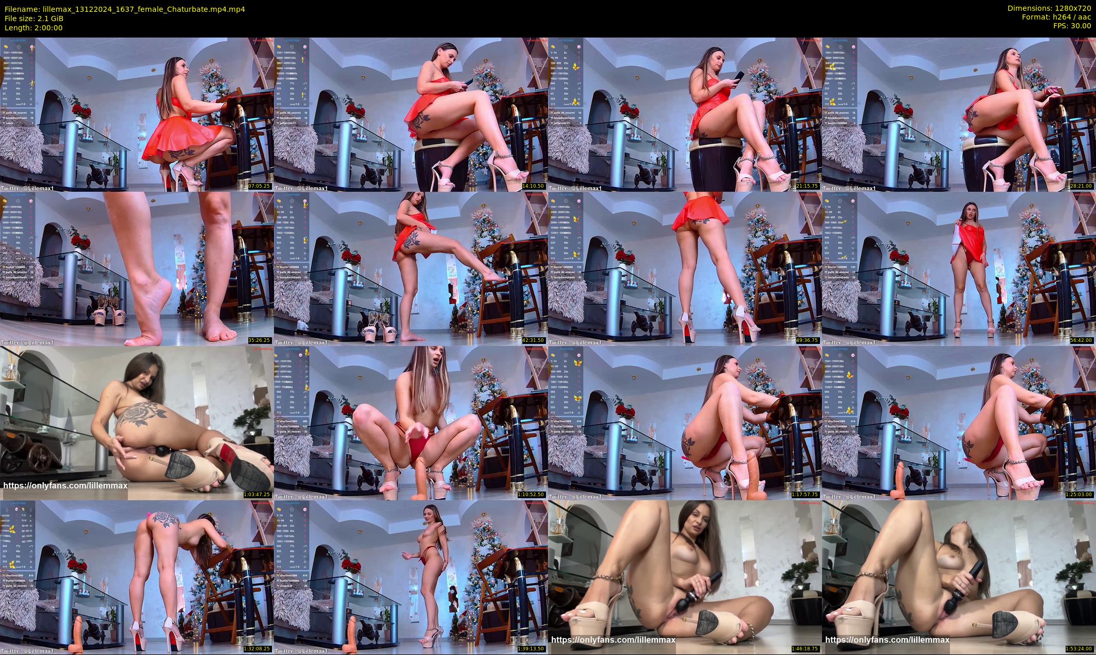 lillemax — 120 minute Chaturbate female cam show recording, 720p, Dec 13, 2024