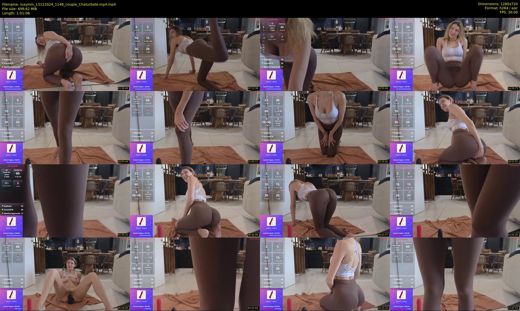 luxymin — 62 minute Chaturbate couple cam show recording, 720p, Dec 13, 2024
