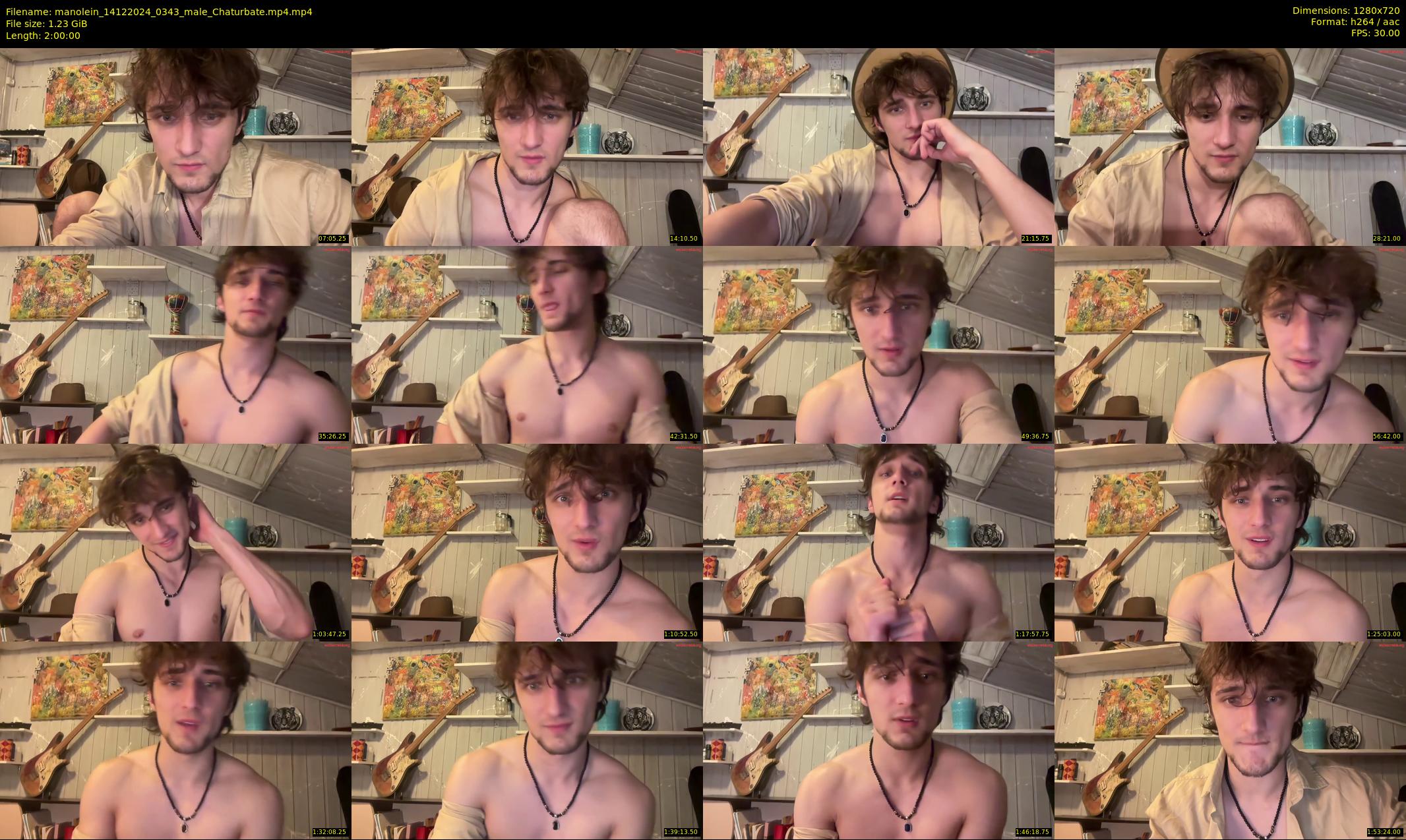 manolein — 120 minute Chaturbate male cam show recording, 720p, Dec 14, 2024