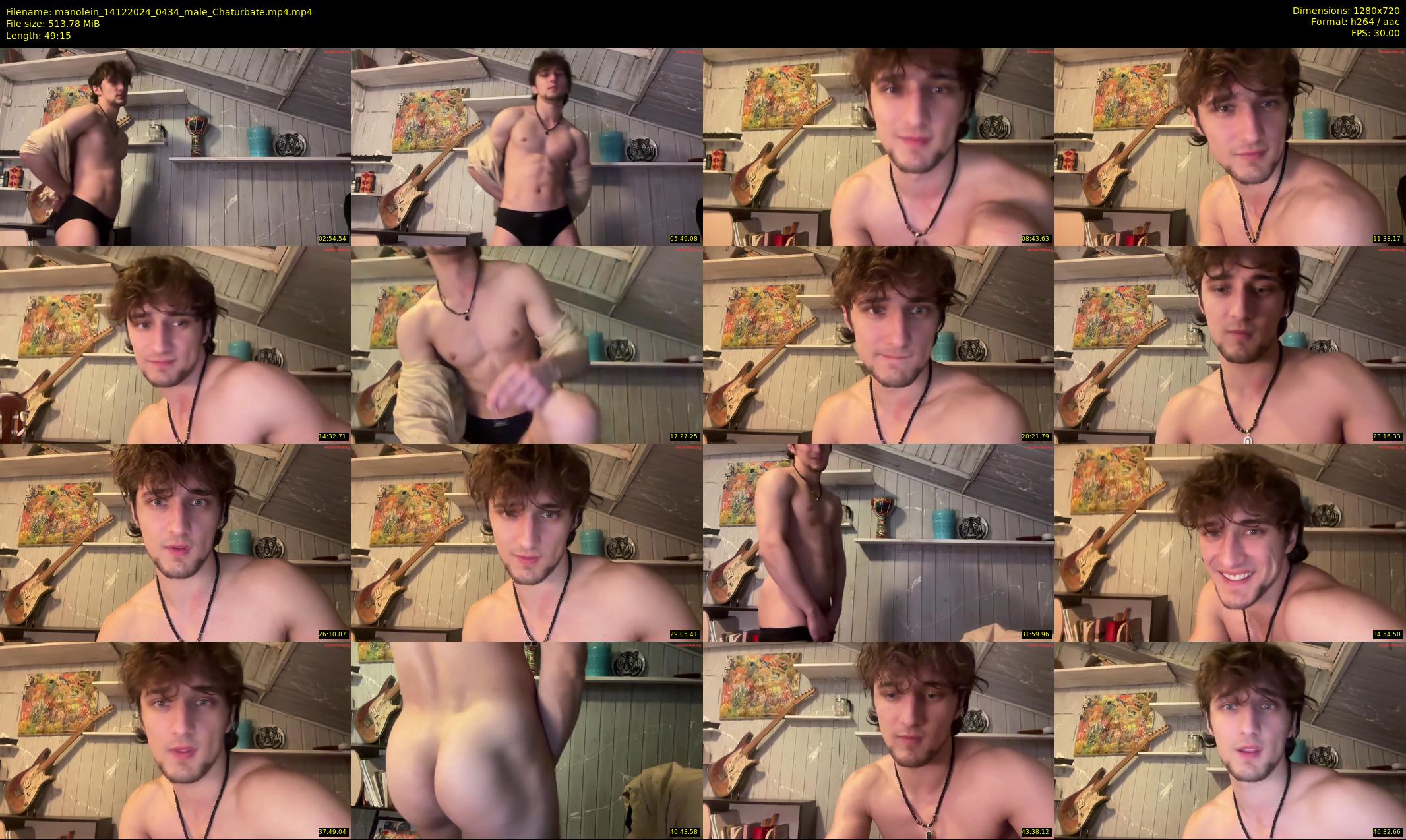 manolein — 50 minute Chaturbate male cam show recording, 720p, Dec 14, 2024