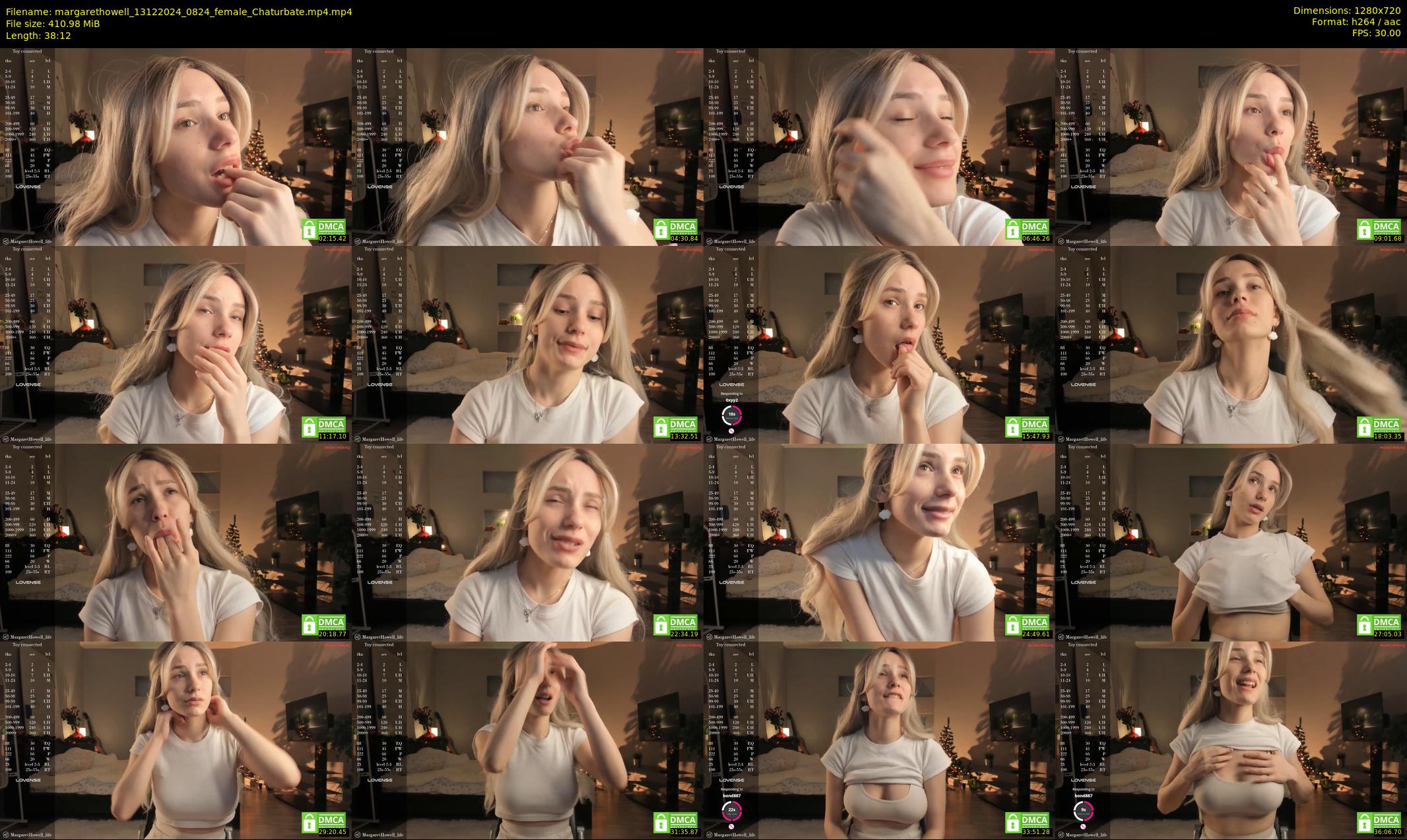 margarethowell — 39 minute Chaturbate female cam show recording, 720p, Dec 13, 2024