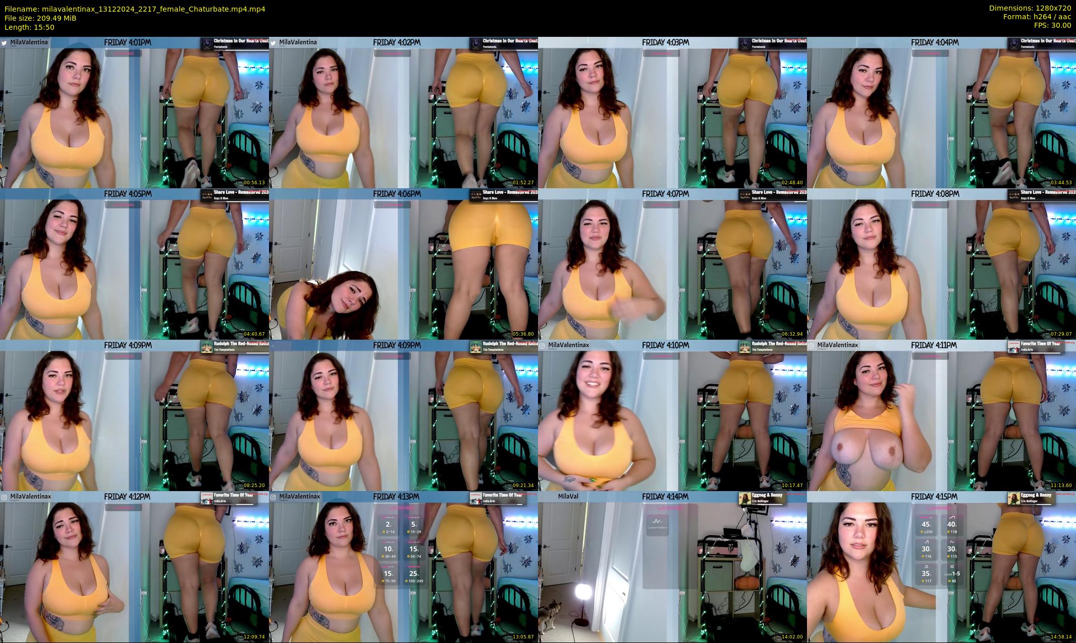 milavalentinax — 16 minute Chaturbate female cam show recording, 720p, Dec 13, 2024