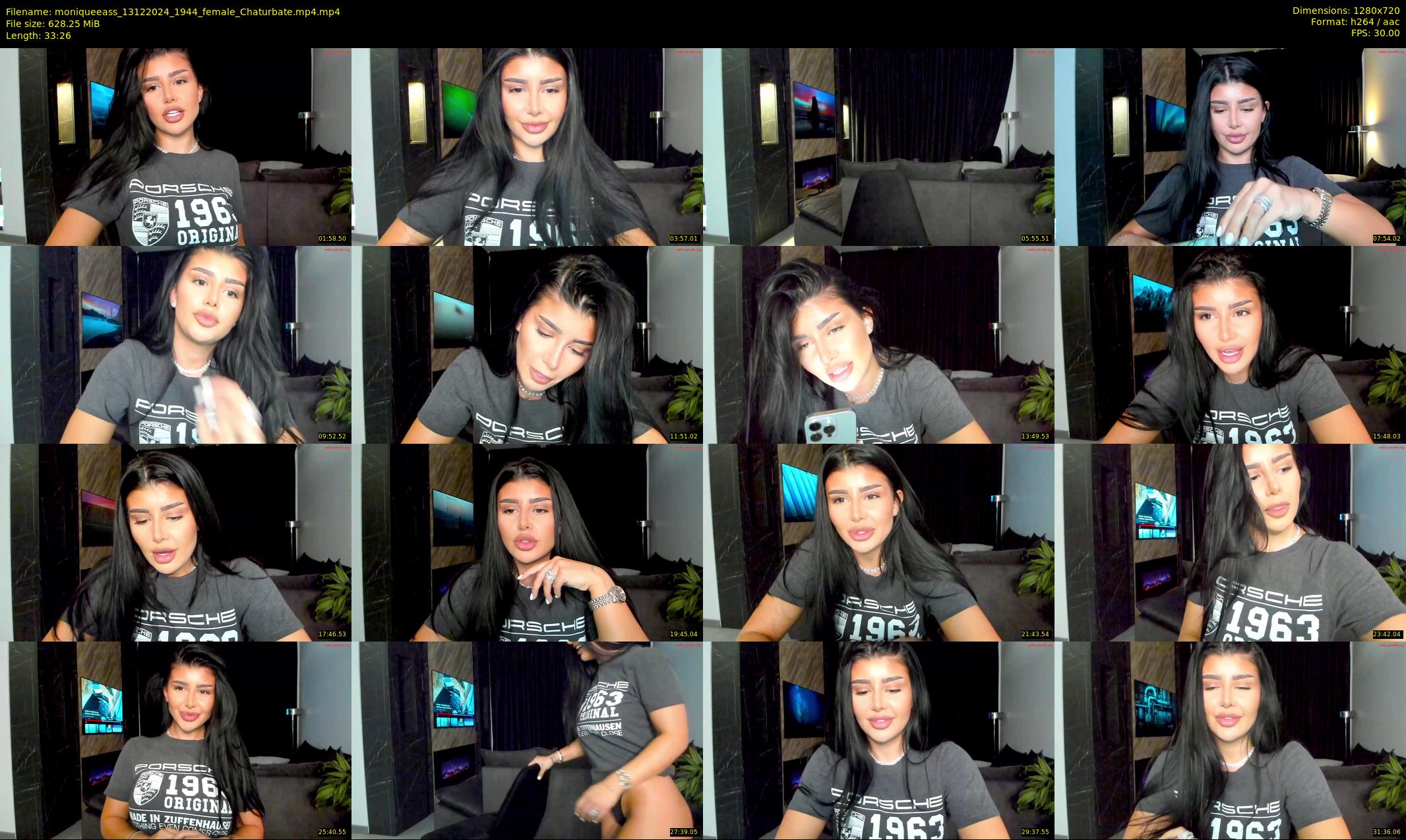 moniqueeass — 34 minute Chaturbate female cam show recording, 720p, Dec 13, 2024