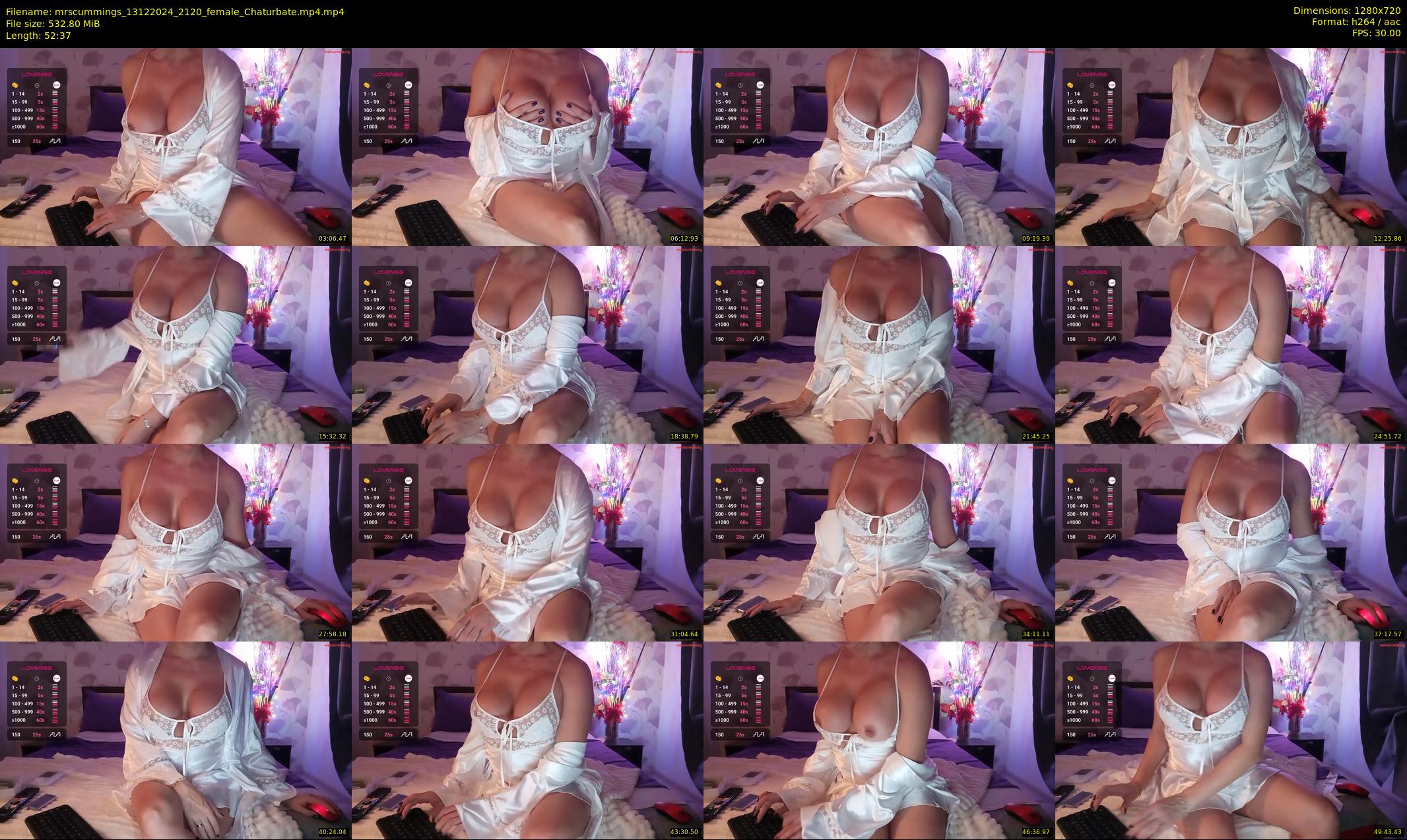 mrscummings — 53 minute Chaturbate female cam show recording, 720p, Dec 13, 2024