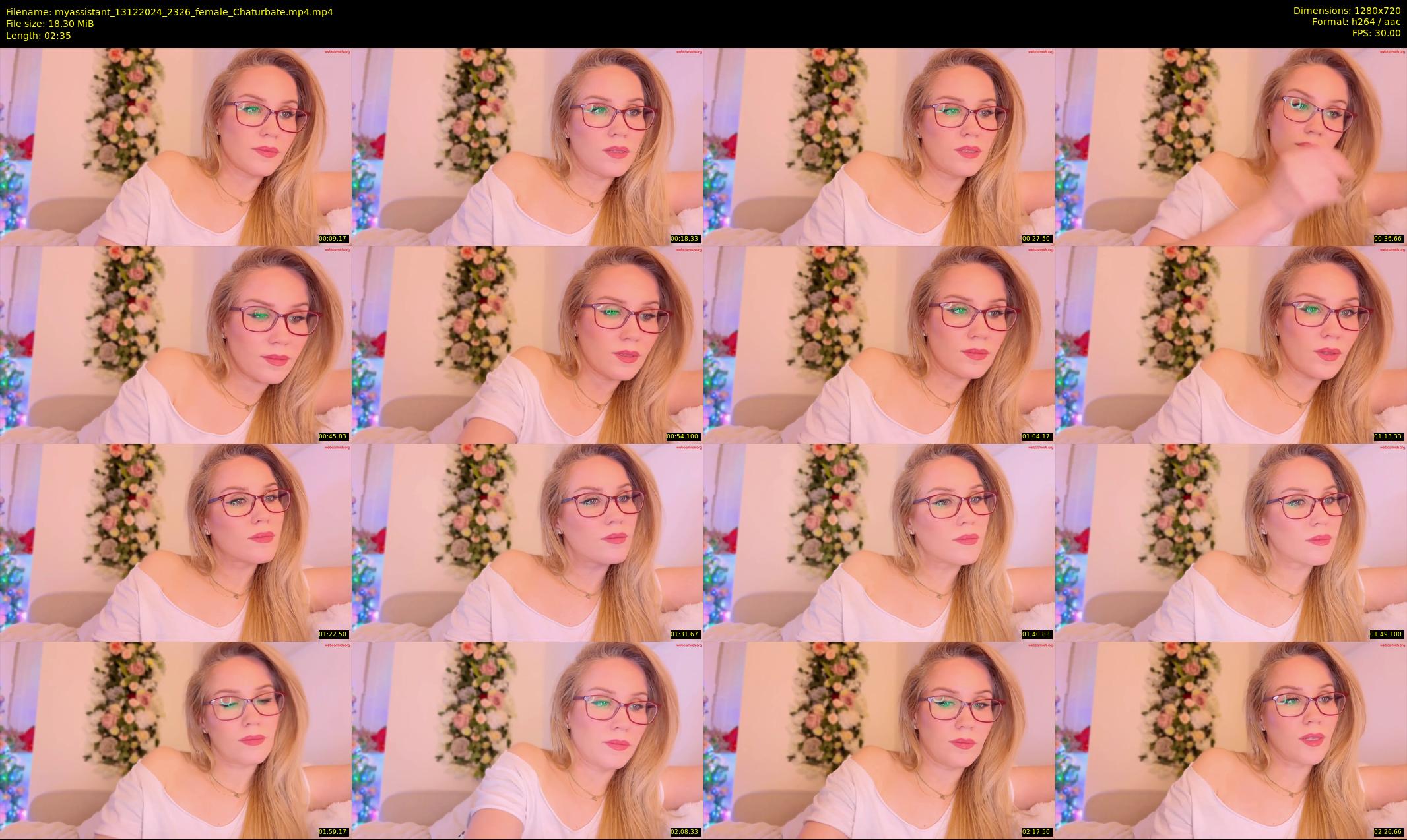 myassistant — 3 minute Chaturbate female cam show recording, 720p, Dec 13, 2024