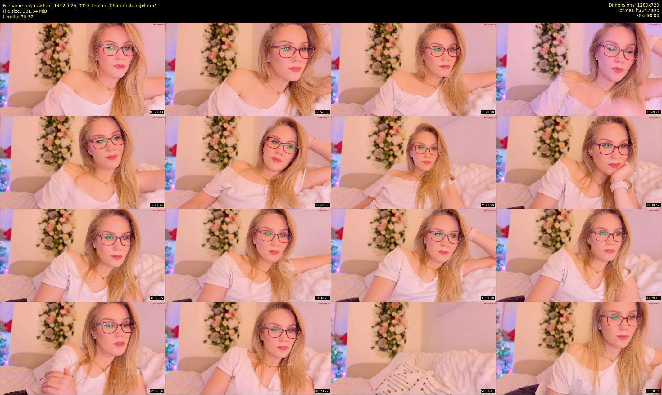 myassistant — 59 minute Chaturbate female cam show recording, 720p, Dec 14, 2024