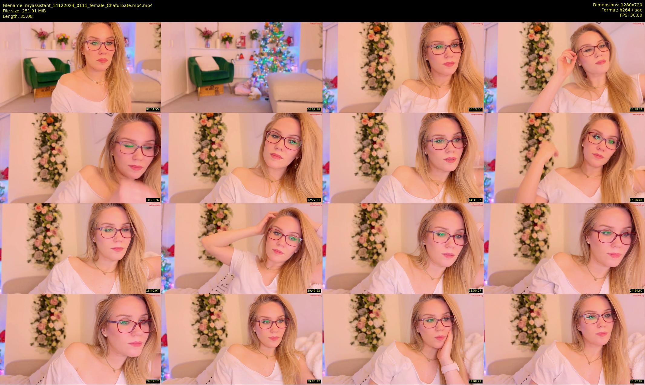 myassistant — 36 minute Chaturbate female cam show recording, 720p, Dec 14, 2024