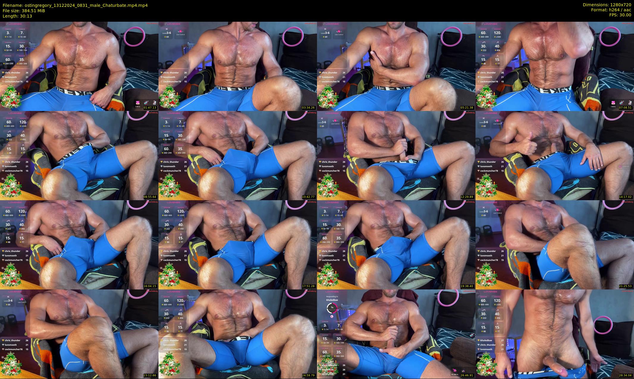 ostingregory — 31 minute Chaturbate male cam show recording, 720p, Dec 13, 2024