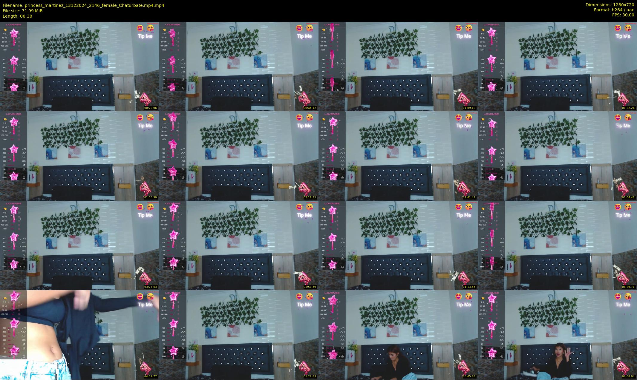 princess_martinez — 7 minute Chaturbate female cam show recording, 720p, Dec 13, 2024