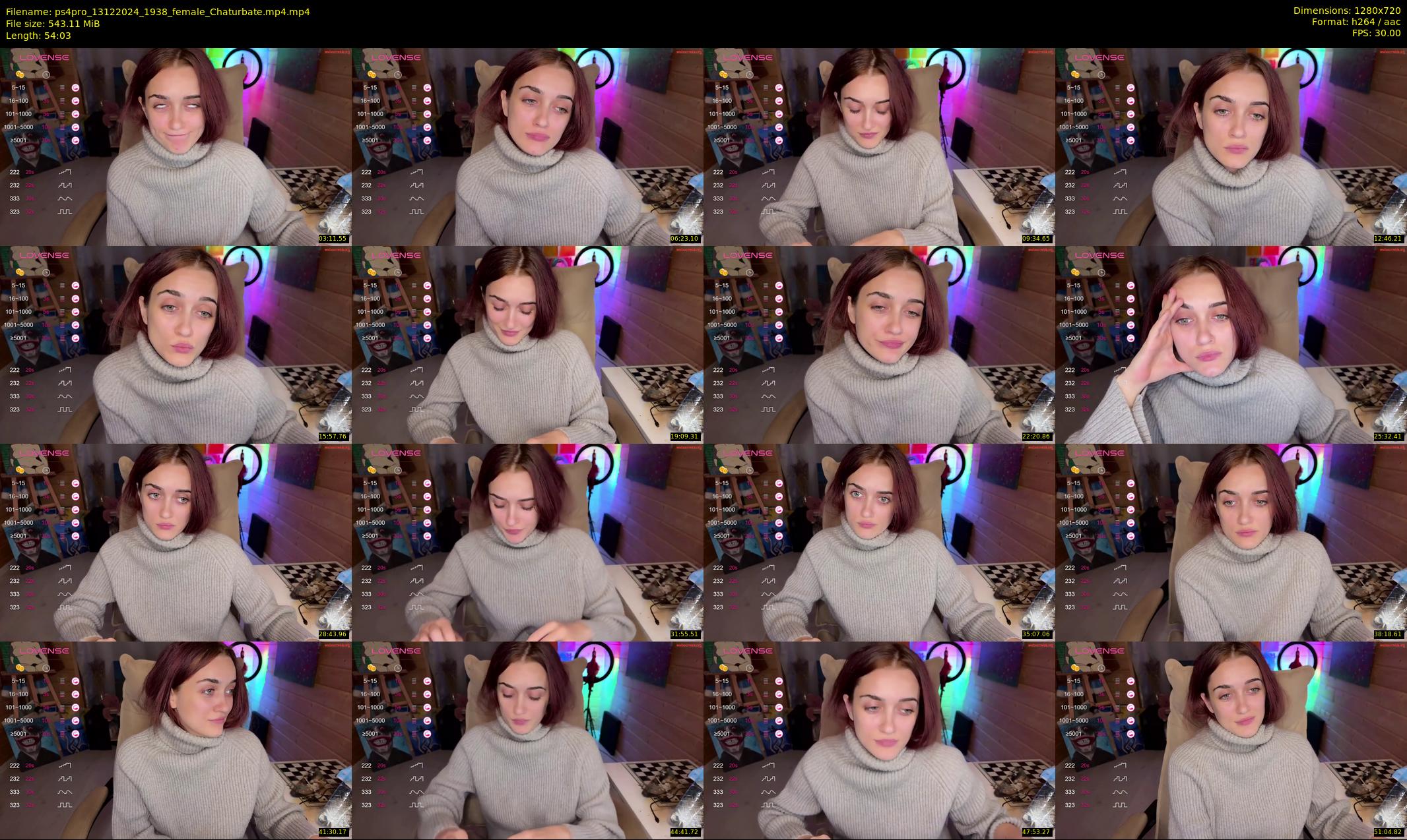 ps4pro — 55 minute Chaturbate female cam show recording, 720p, Dec 13, 2024