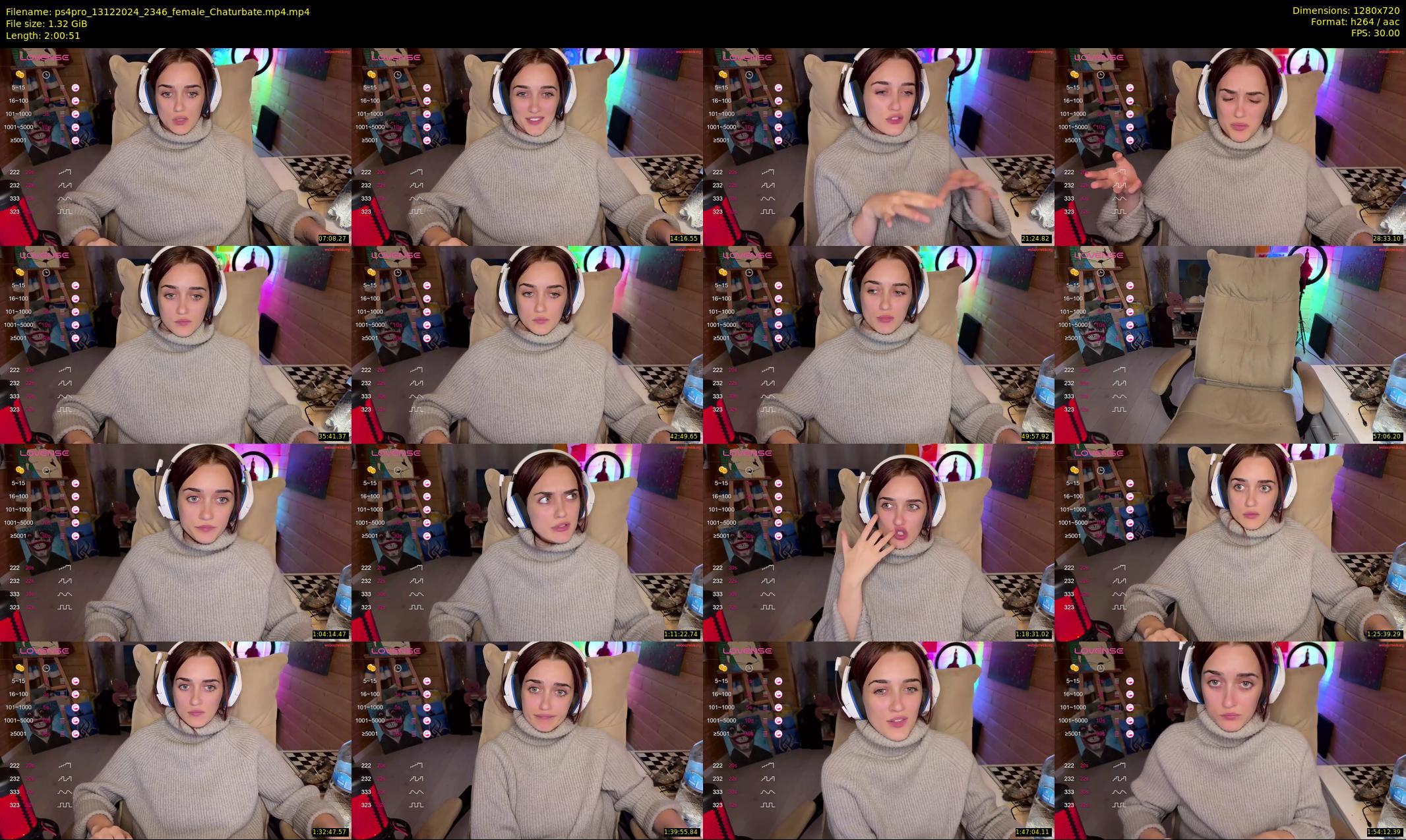 ps4pro — 121 minute Chaturbate female cam show recording, 720p, Dec 13, 2024