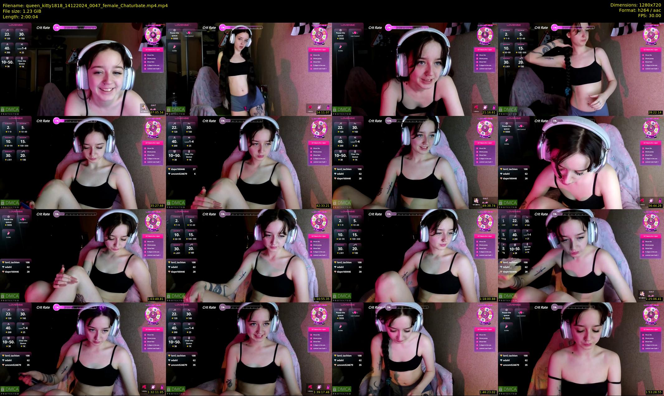 queen_kitty1818 — 121 minute Chaturbate female cam show recording, 720p, Dec 14, 2024