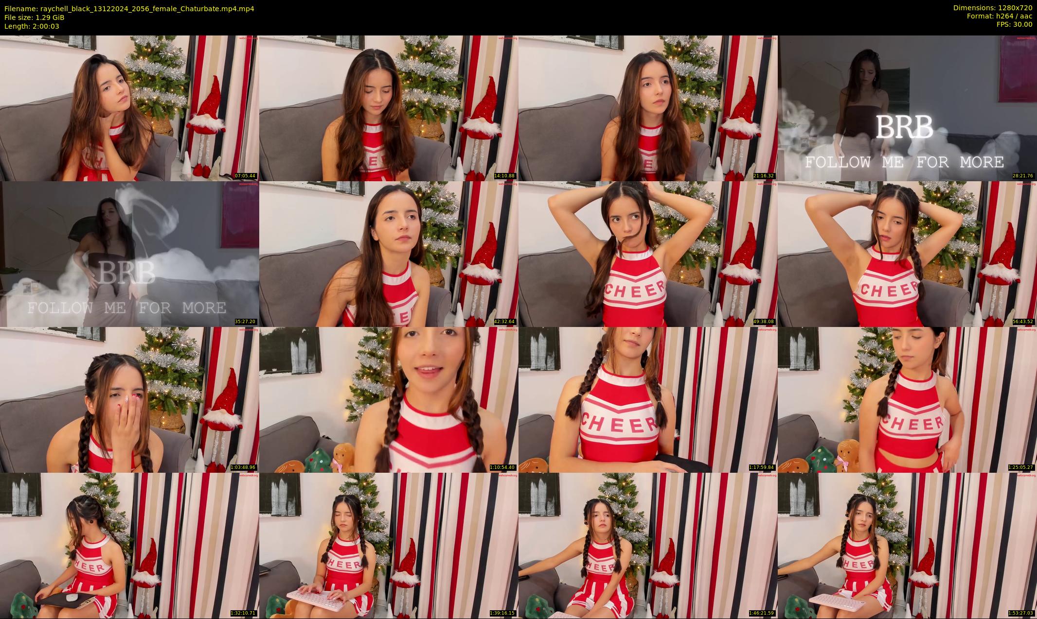 raychell_black — 121 minute Chaturbate female cam show recording, 720p, Dec 13, 2024