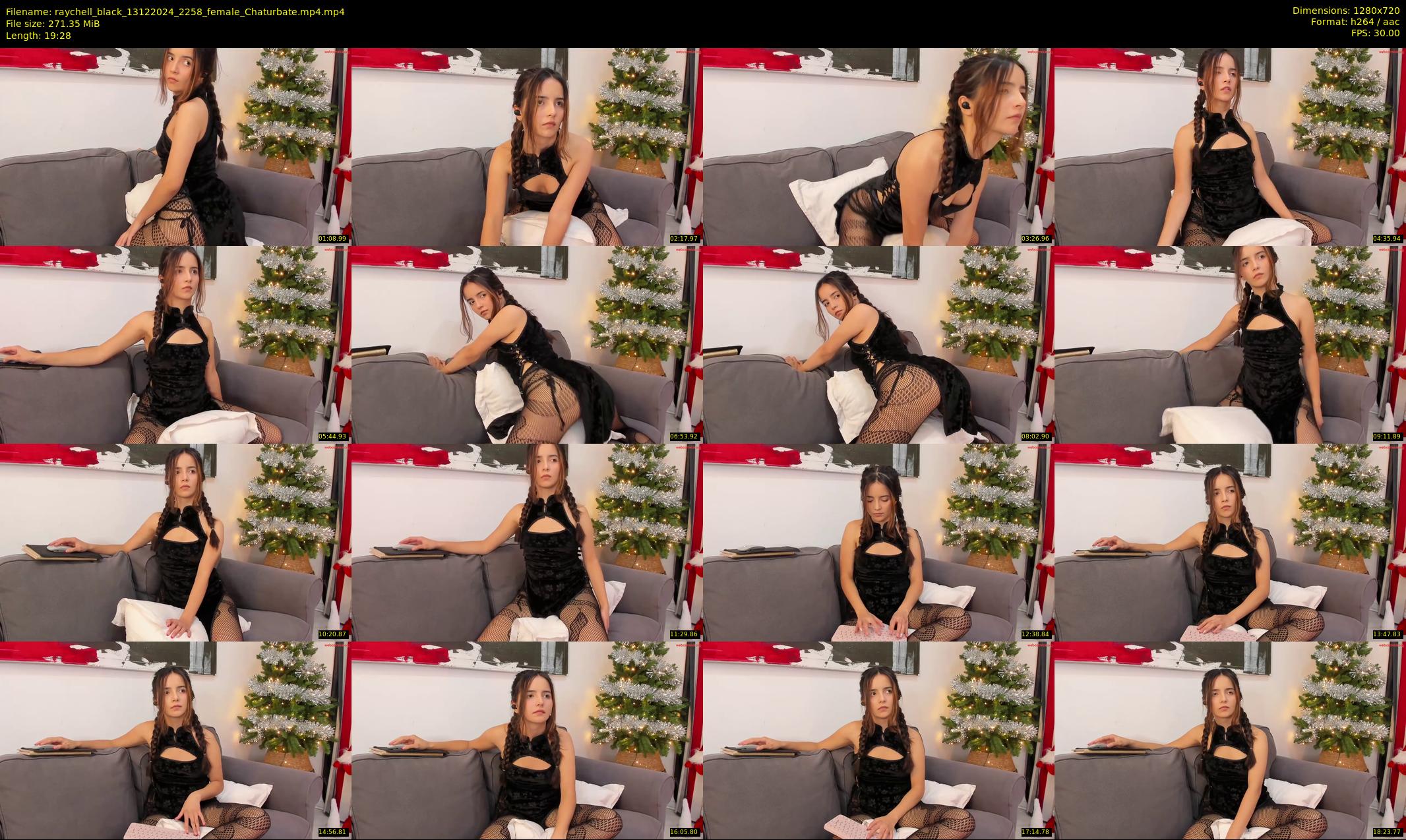 raychell_black — 20 minute Chaturbate female cam show recording, 720p, Dec 13, 2024