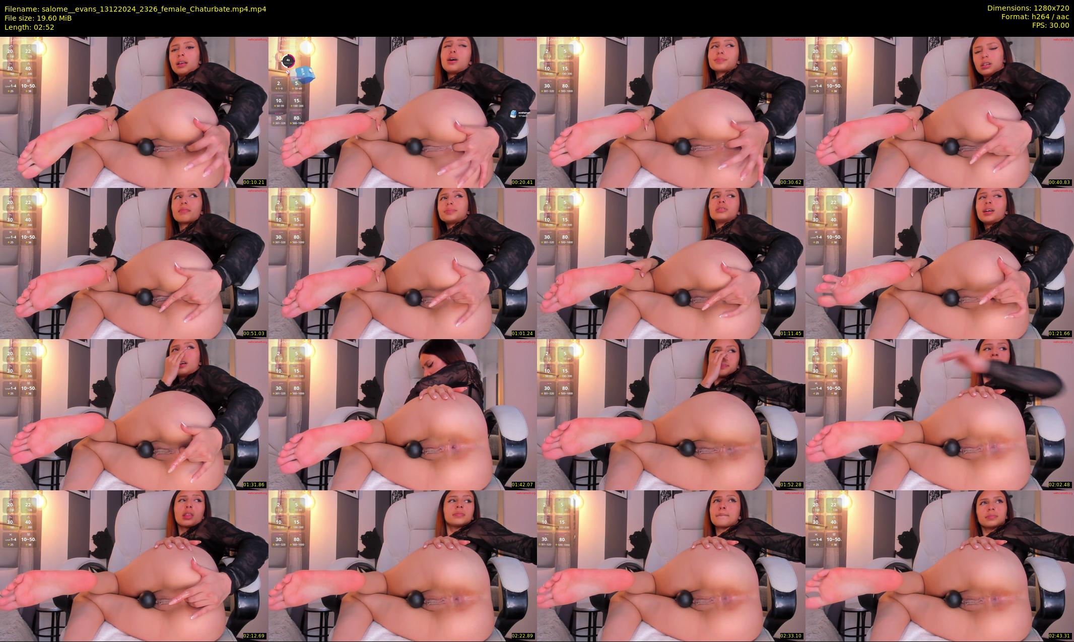 salome__evans — 3 minute Chaturbate female cam show recording, 720p, Dec 13, 2024