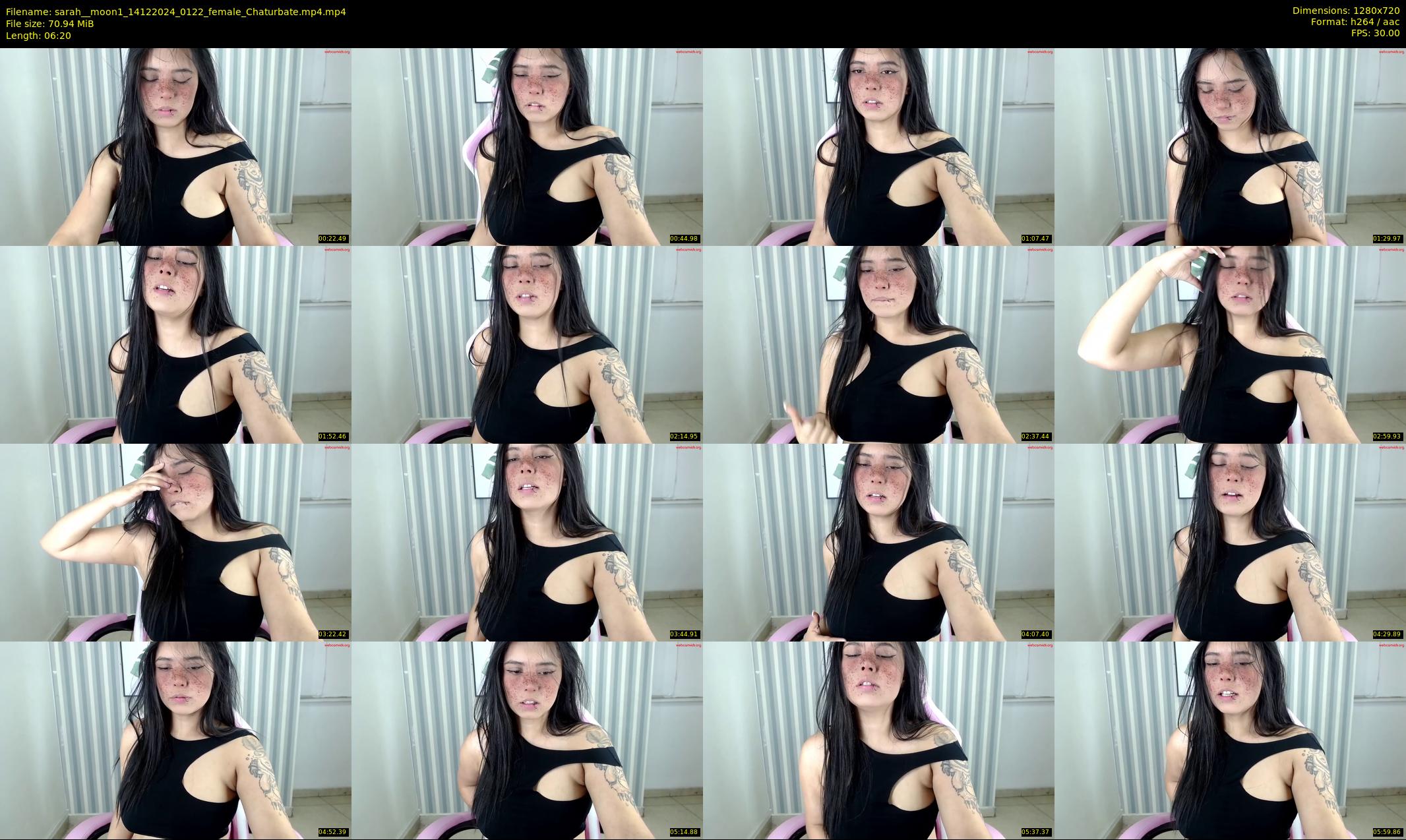 sarah__moon1 — 7 minute Chaturbate female cam show recording, 720p, Dec 14, 2024