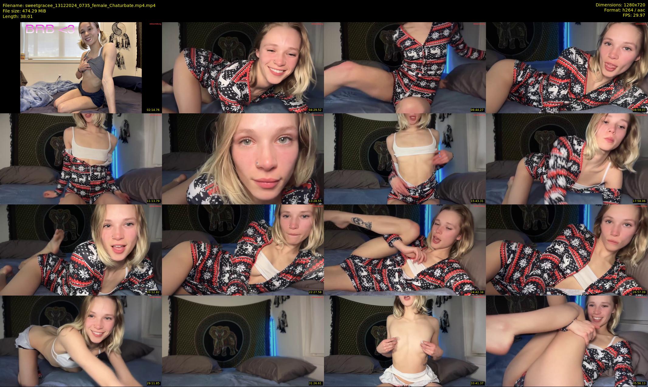 sweetgracee — 39 minute Chaturbate female cam show recording, 720p, Dec 13, 2024
