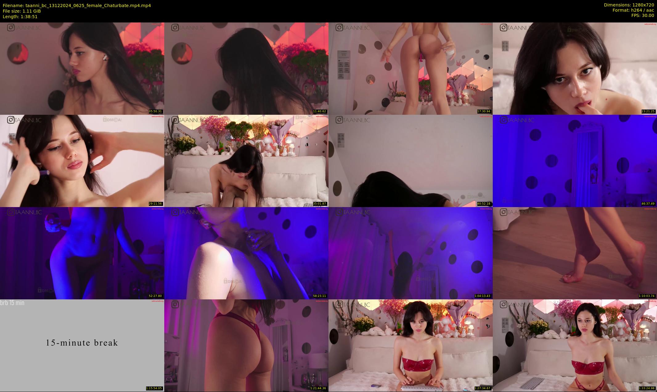 taanni_bc — 99 minute Chaturbate female cam show recording, 720p, Dec 13, 2024