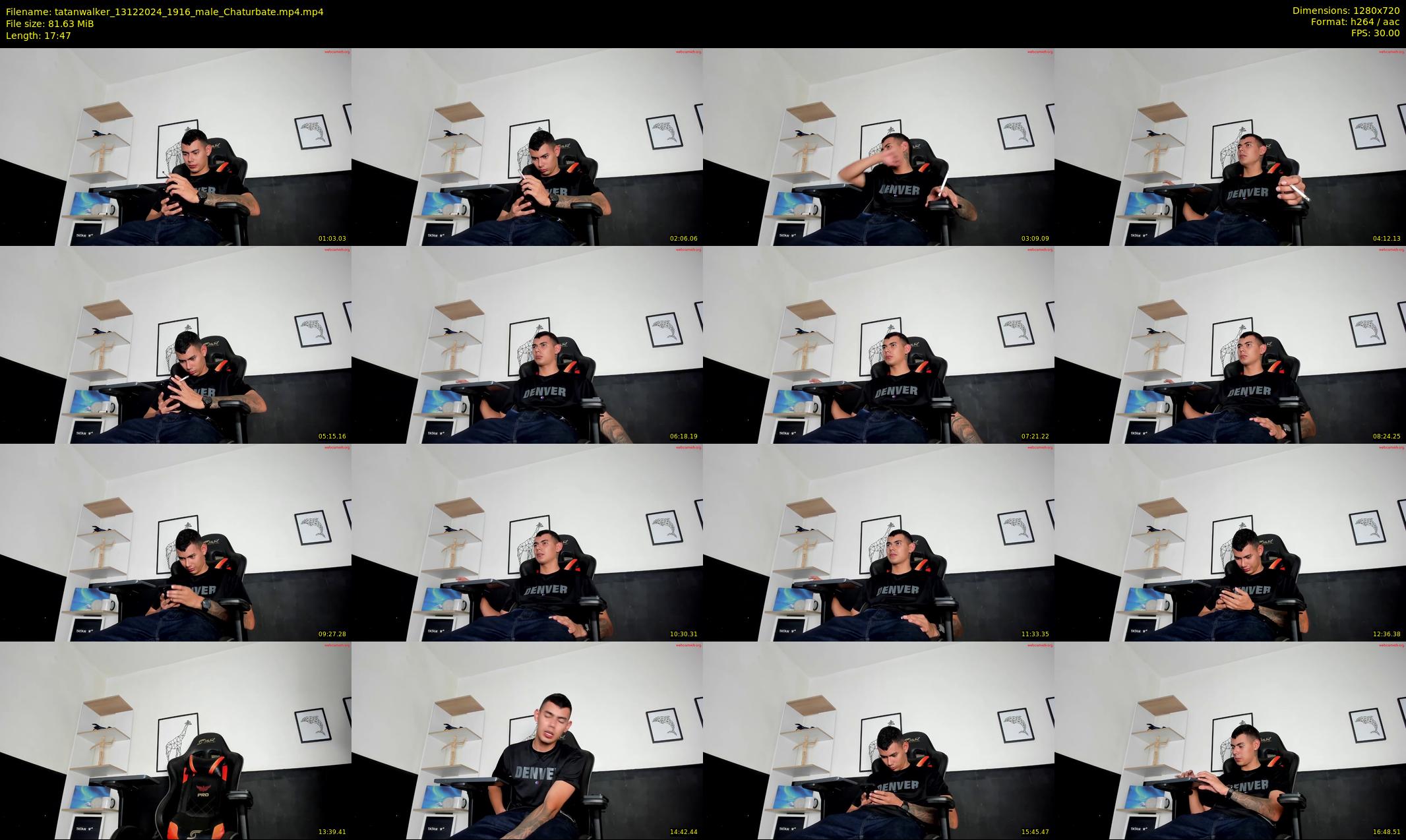 tatanwalker — 18 minute Chaturbate male cam show recording, 720p, Dec 13, 2024