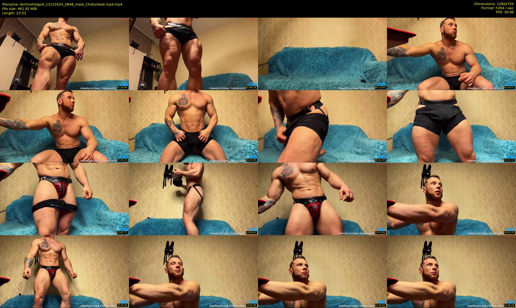 technohotgod — 24 minute Chaturbate male cam show recording, 720p, Dec 13, 2024