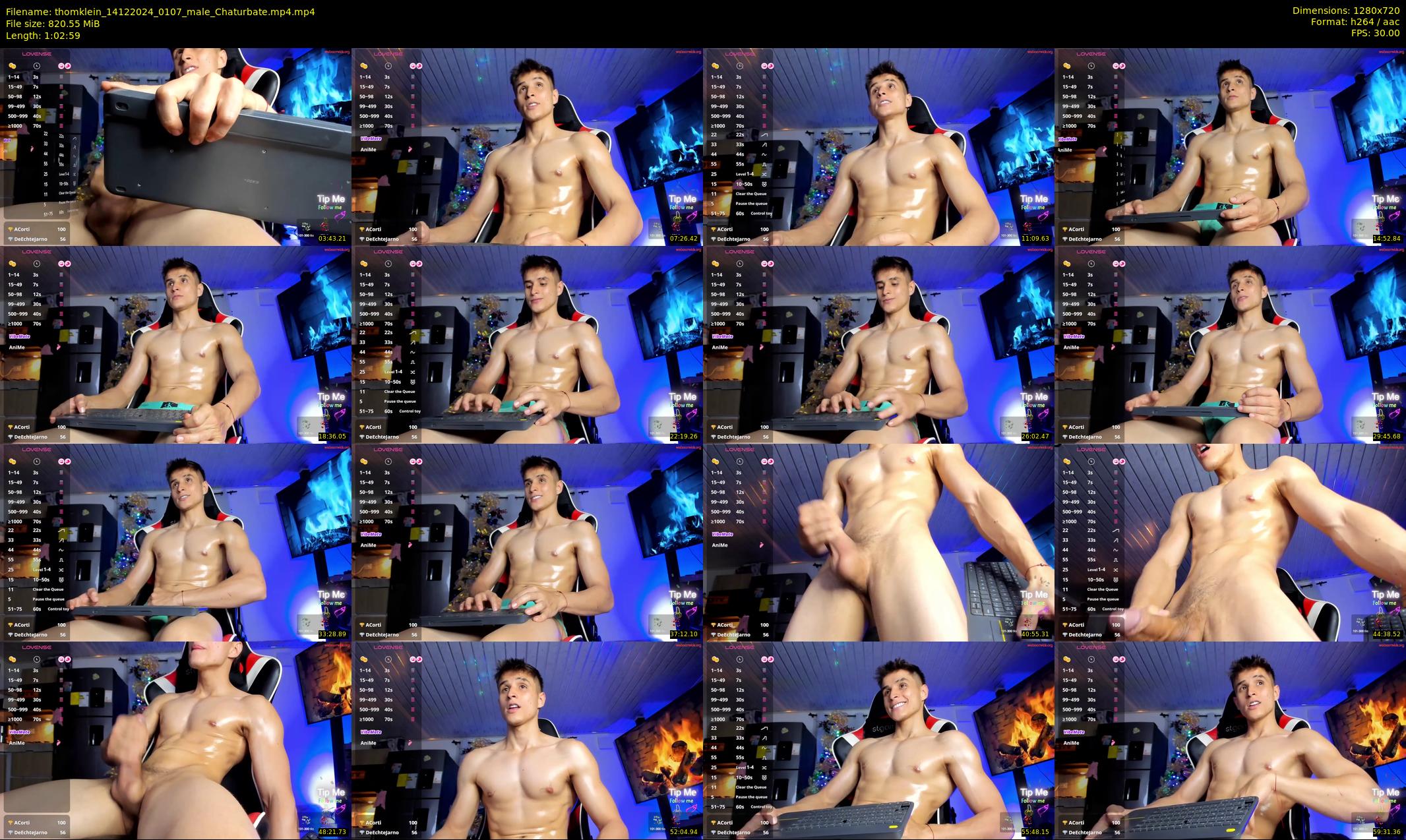 thomklein — 63 minute Chaturbate male cam show recording, 720p, Dec 14, 2024