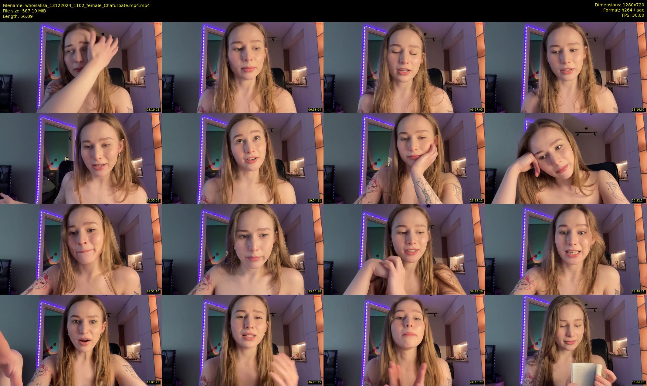 whoisalisa — 57 minute Chaturbate female cam show recording, 720p, Dec 13, 2024