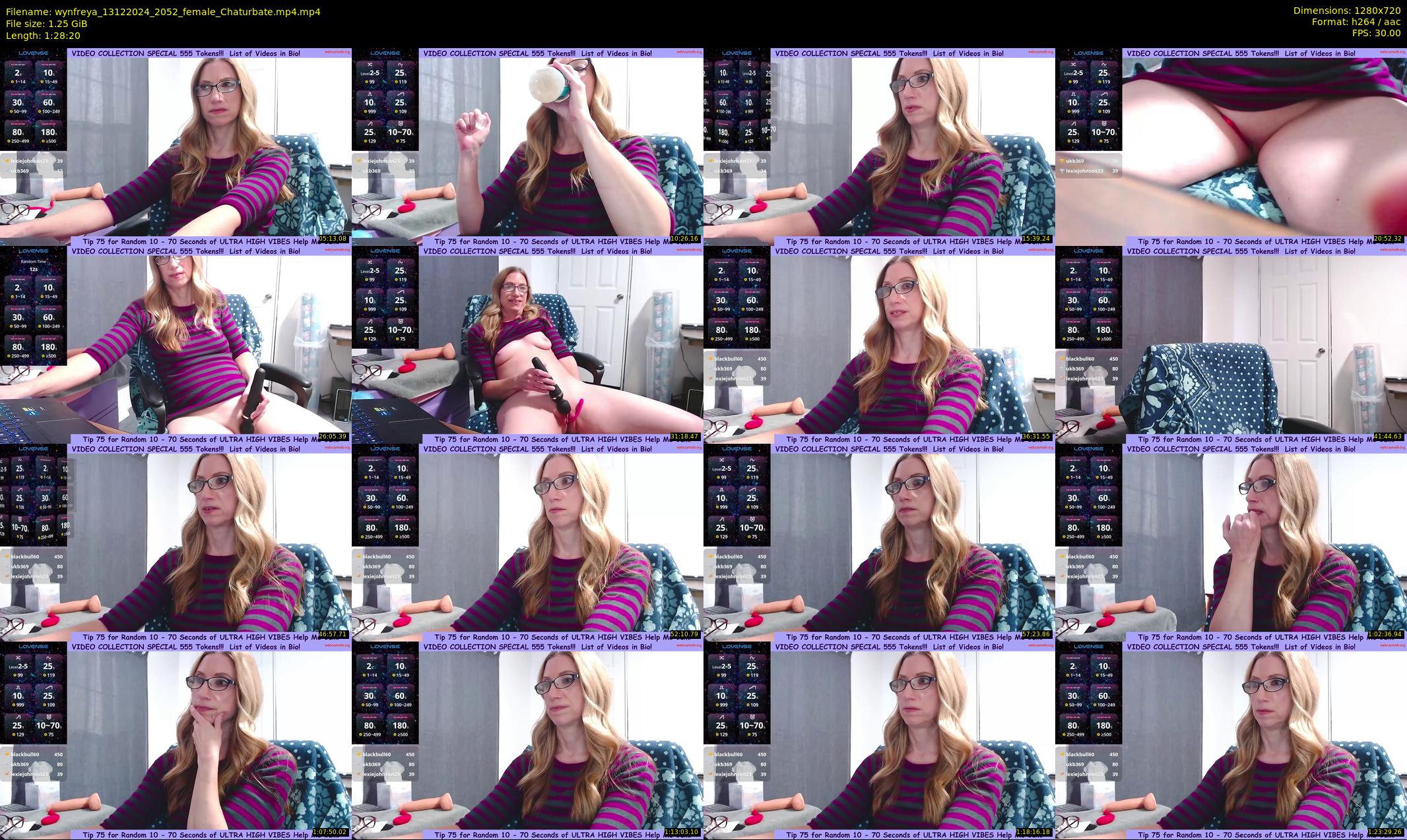 wynfreya — 89 minute Chaturbate female cam show recording, 720p, Dec 13, 2024