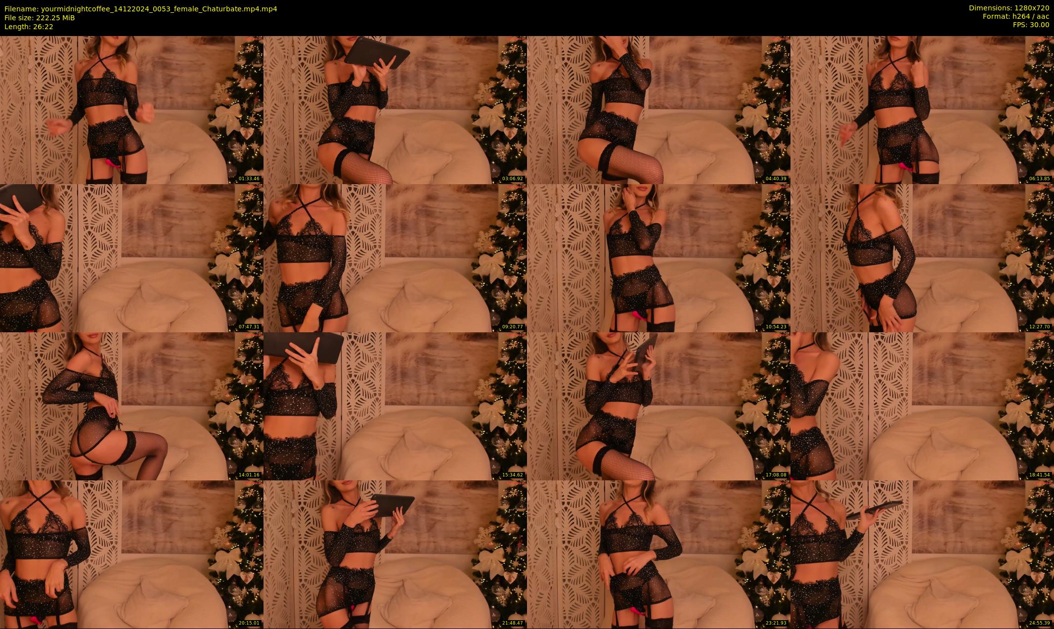 yourmidnightcoffee — 27 minute Chaturbate female cam show recording, 720p, Dec 14, 2024