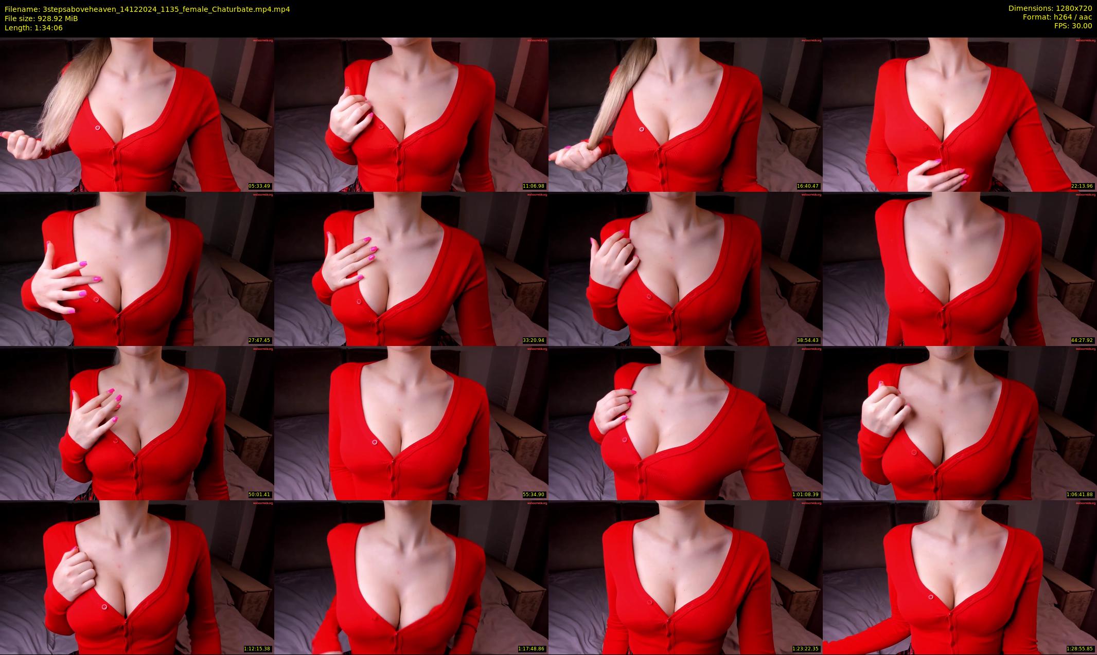 3stepsaboveheaven — 95 minute Chaturbate female cam show recording, 720p, Dec 14, 2024